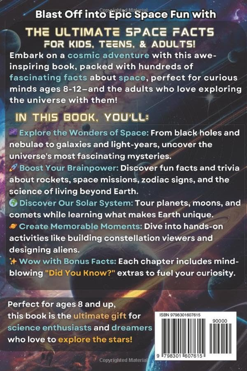 The Ultimate Space Facts for Kids, Teens, & Adults: Blast off on a Journey through the Cosmos and Discover Mind-Blowing Facts, Records, Mysteries, Inventions, and Wonders of the Universe!: 4