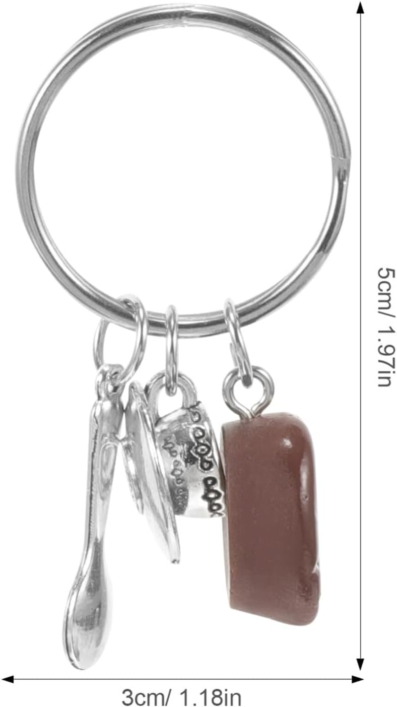 Holibanna Coffee Keyring Keychain Pendant for Car Keys Bag Hanging Decoration for Creative Keyring Accessory image number 2