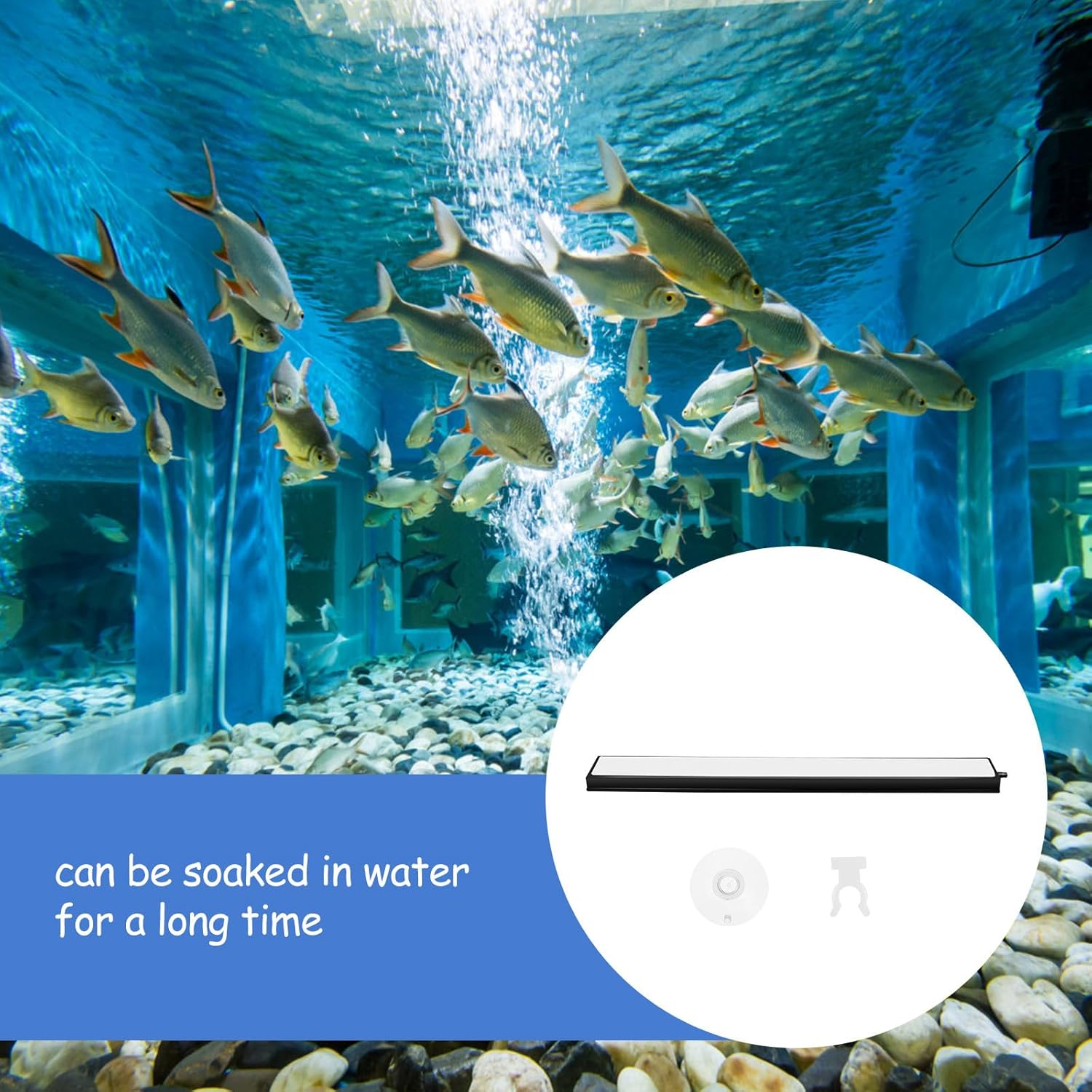 ASAKKURA Nano Bubble Stone Aquarium Air Stone Oxygen Diffuser High-Temperature Sintered 30Cm Fish Tank Aerator for Aquatic Breeding and Wastewater Purification image number 3