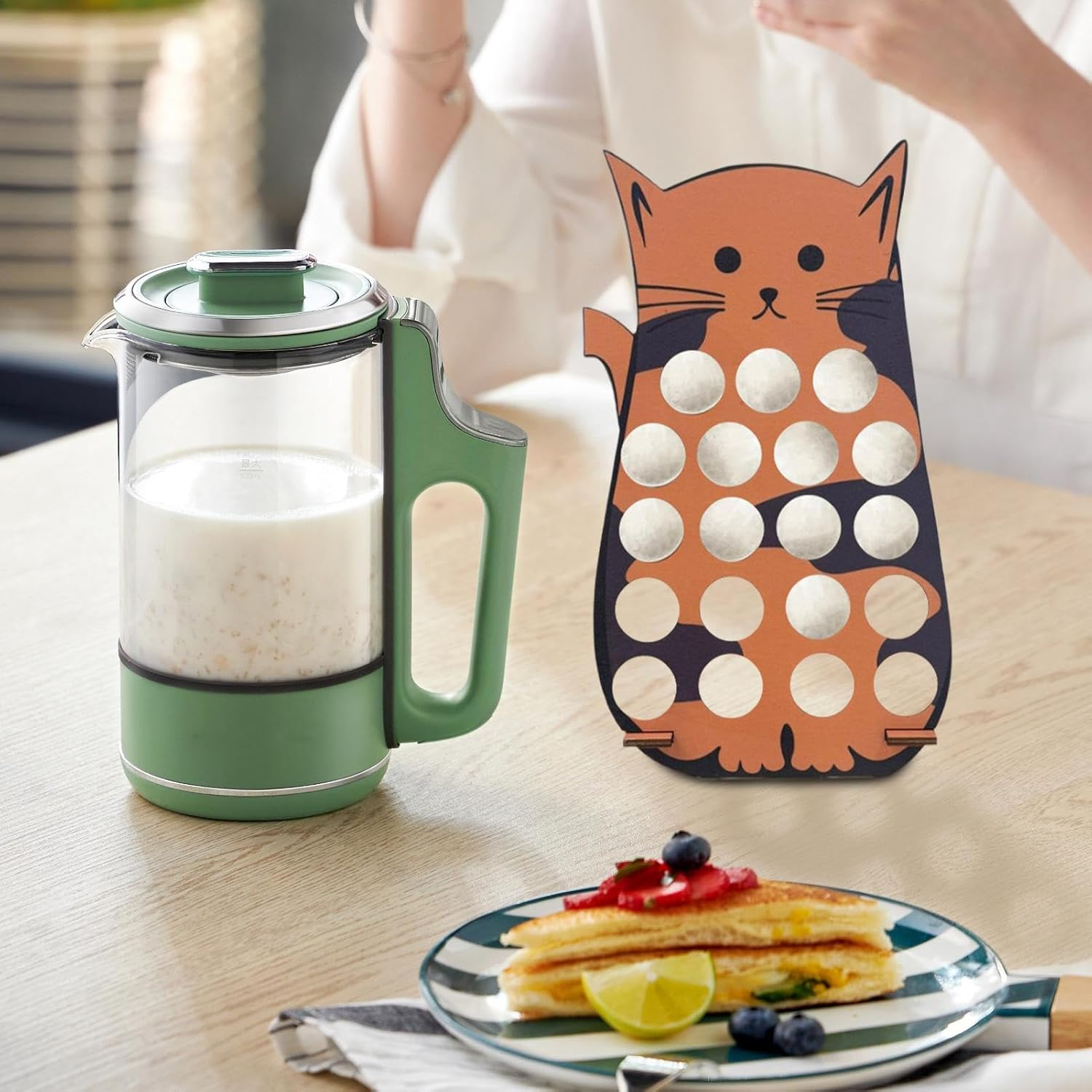 Coffee Pod Holder, Wooden Pod Rack, Coffee Bar Organizer with Premium Wood Craftsmanship and Compact Design for Espresso Capsules, Tea Bags, or Chocolate Beans, 1 Piece