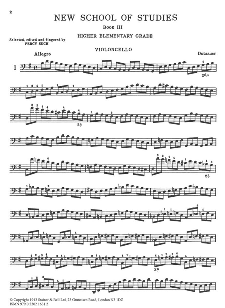 Such - New School of Cello Studies Bk 3