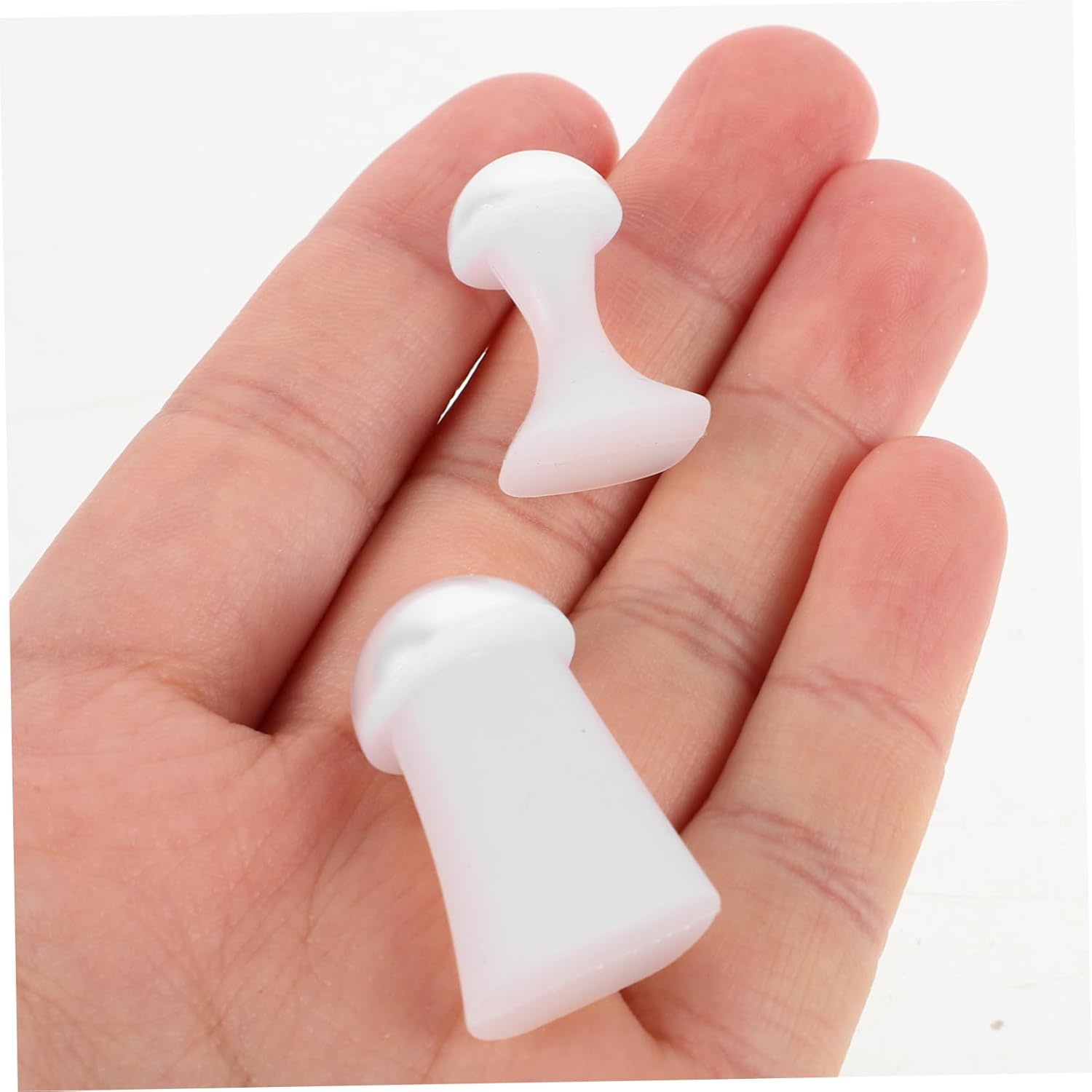 BATHVEVE 24Pcs Nail Toe Separator Nail Tools Pedicure Tools Toe Corrector Finger Separator Divider White Silica Gel image number 3