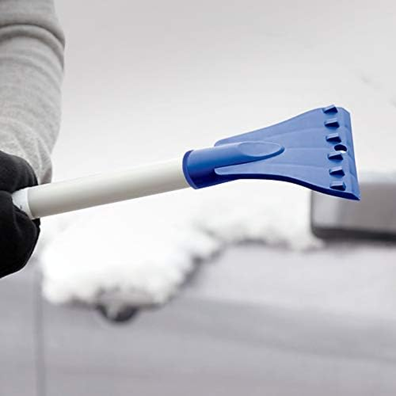 Snow Joe SJBLZD-AZ 2-In-1 Snow Broom with 18-Inch Foam Head + Large Ice Scraper, Blue image number 1