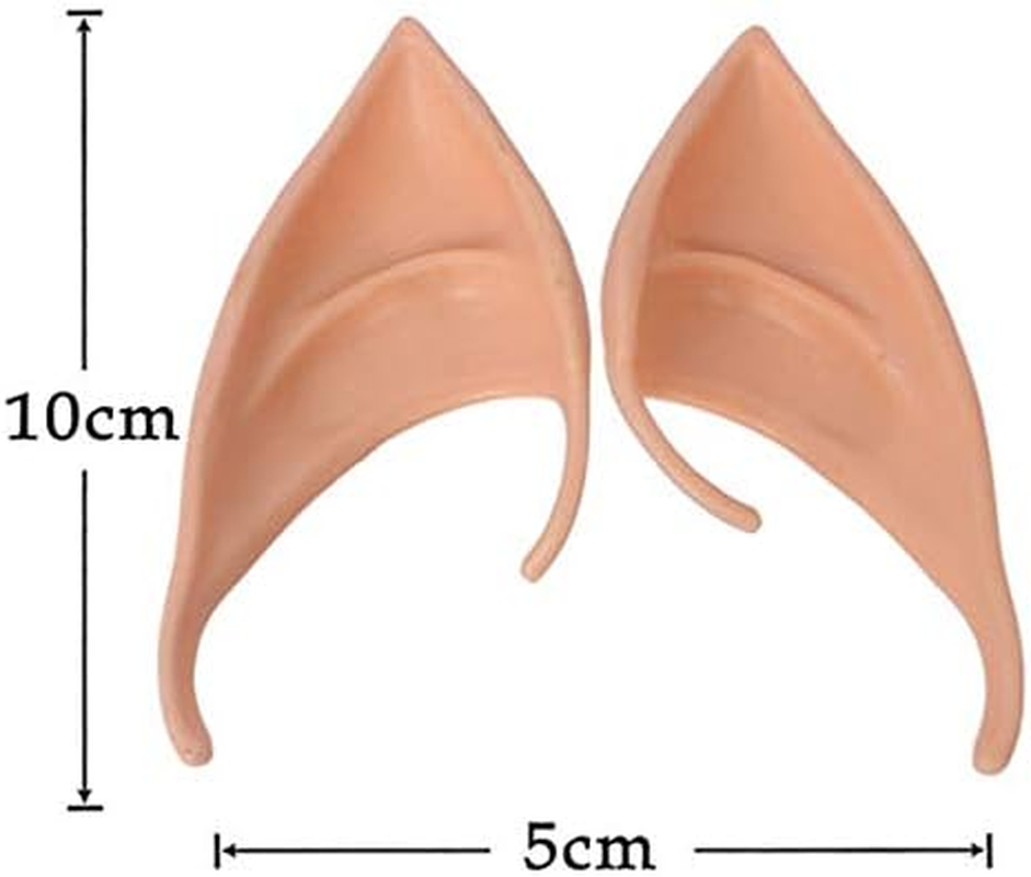 Halloween Elf Ears Costume Cosplay Accessories for Women & Men - Fairy & Pixie Ears for Girls & Boys - 2 Pair Elven Fairies Ears image number 4