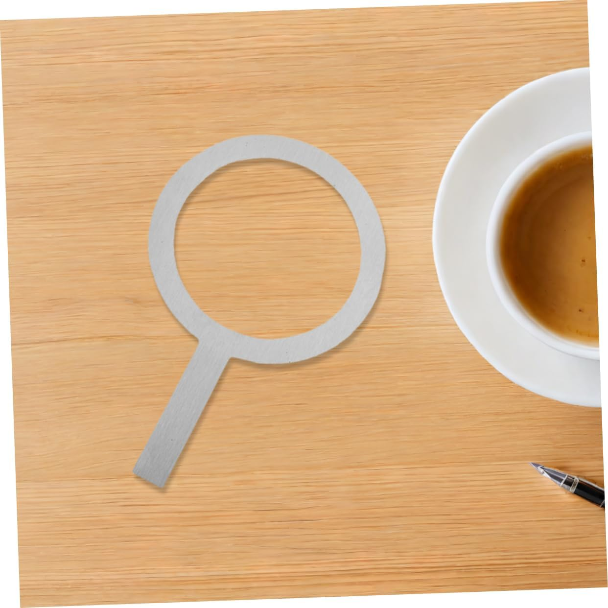 SHINEOFI 4Pcs Stainless Cup Rim Brulee Making Tool for Milk Tea and Espresso Heat Resistant Gasket Cover for Stylish Beverage Presentation Easy to Clean Design image number 4