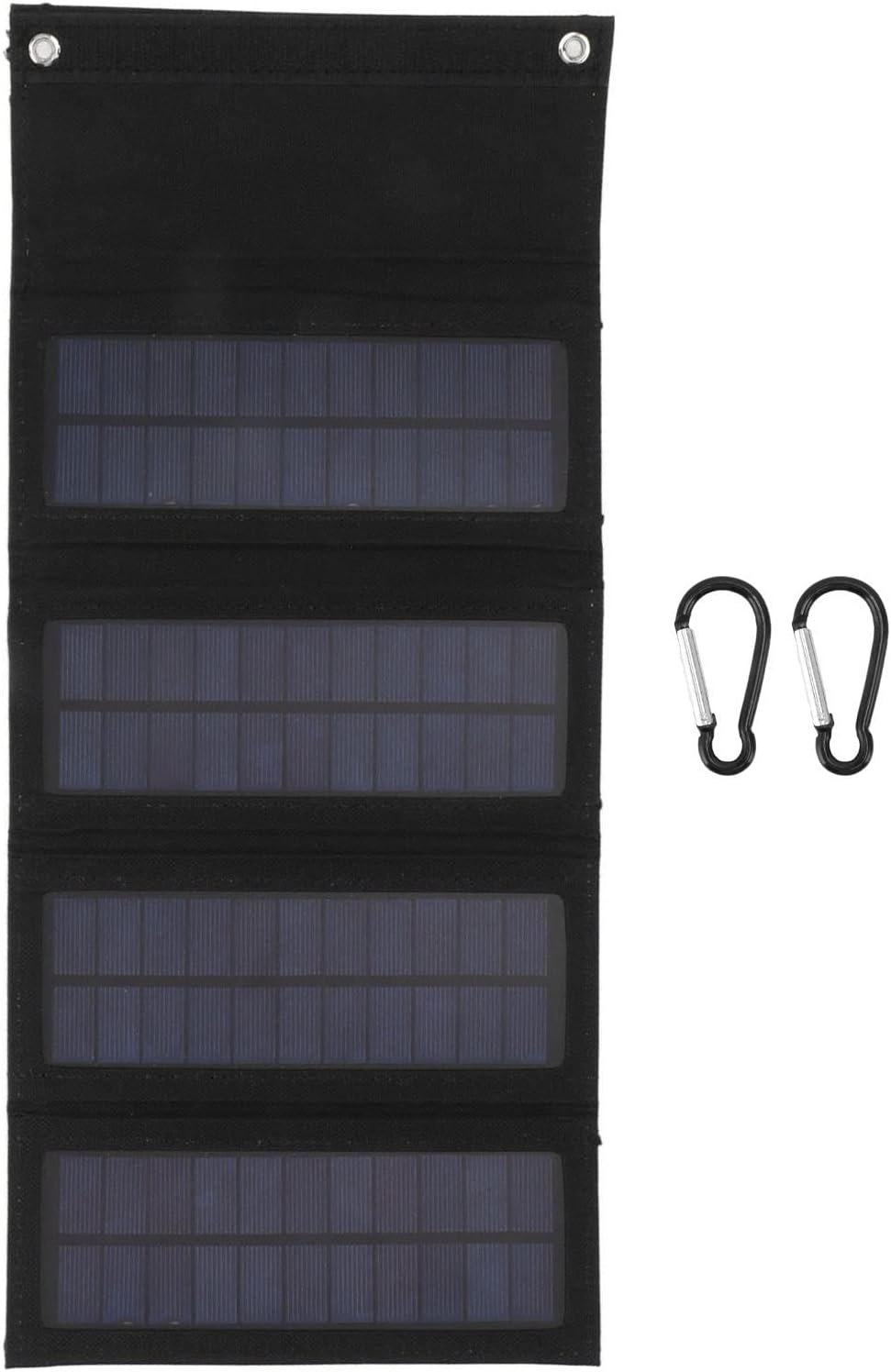 40W Folding Solar Panel, Good Output Efficiency USB Interface Light Weight 40W Portabel Solar Panel for Backpacking for Hiking (Black) image number 6