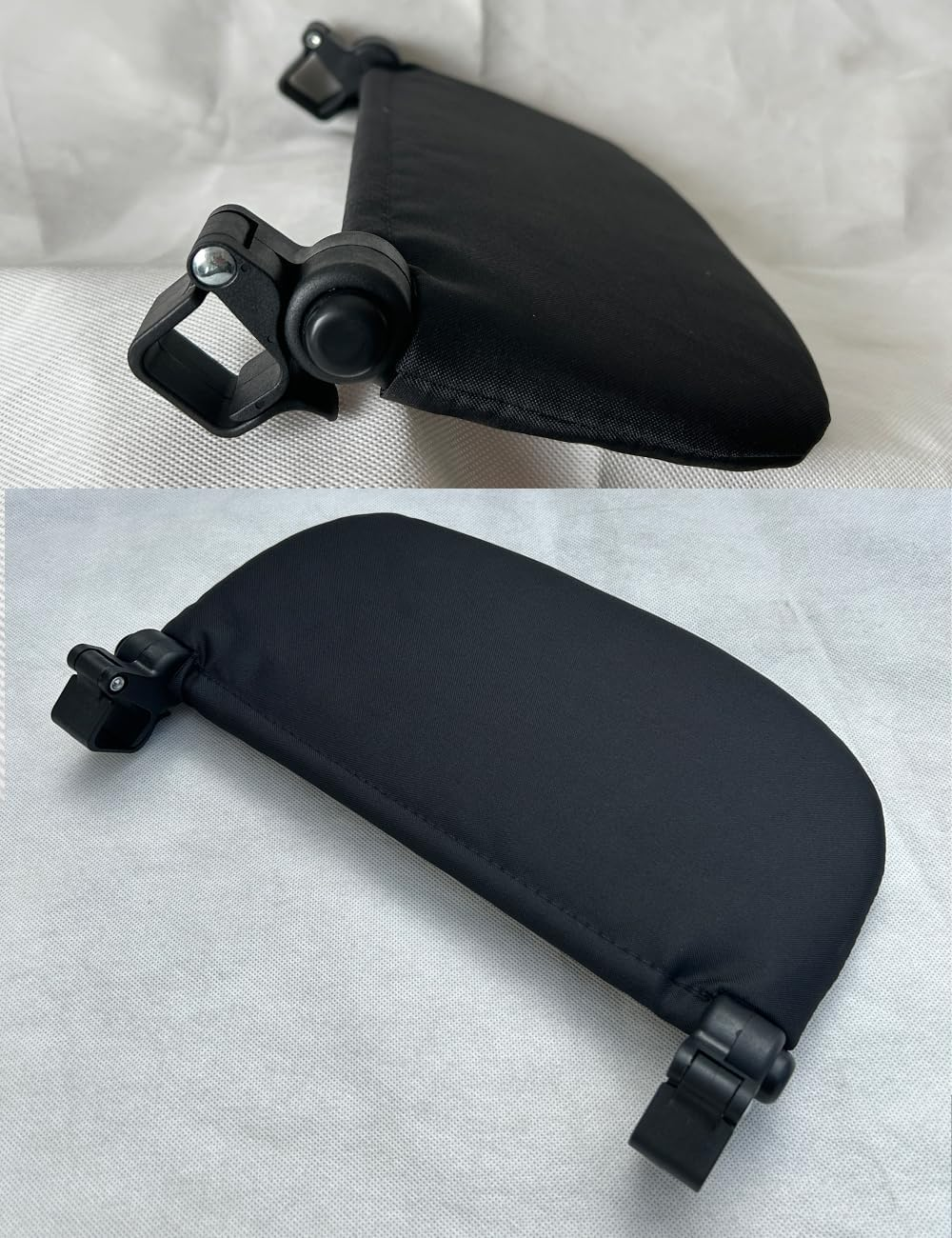 Stroller Leg Rest Compatible with Babyzen YOYO - Foldable Stroller without Disassembly - Extend 6.2 Inch Easy to Attach & Clean, Soft Fabric (Black) image number 3