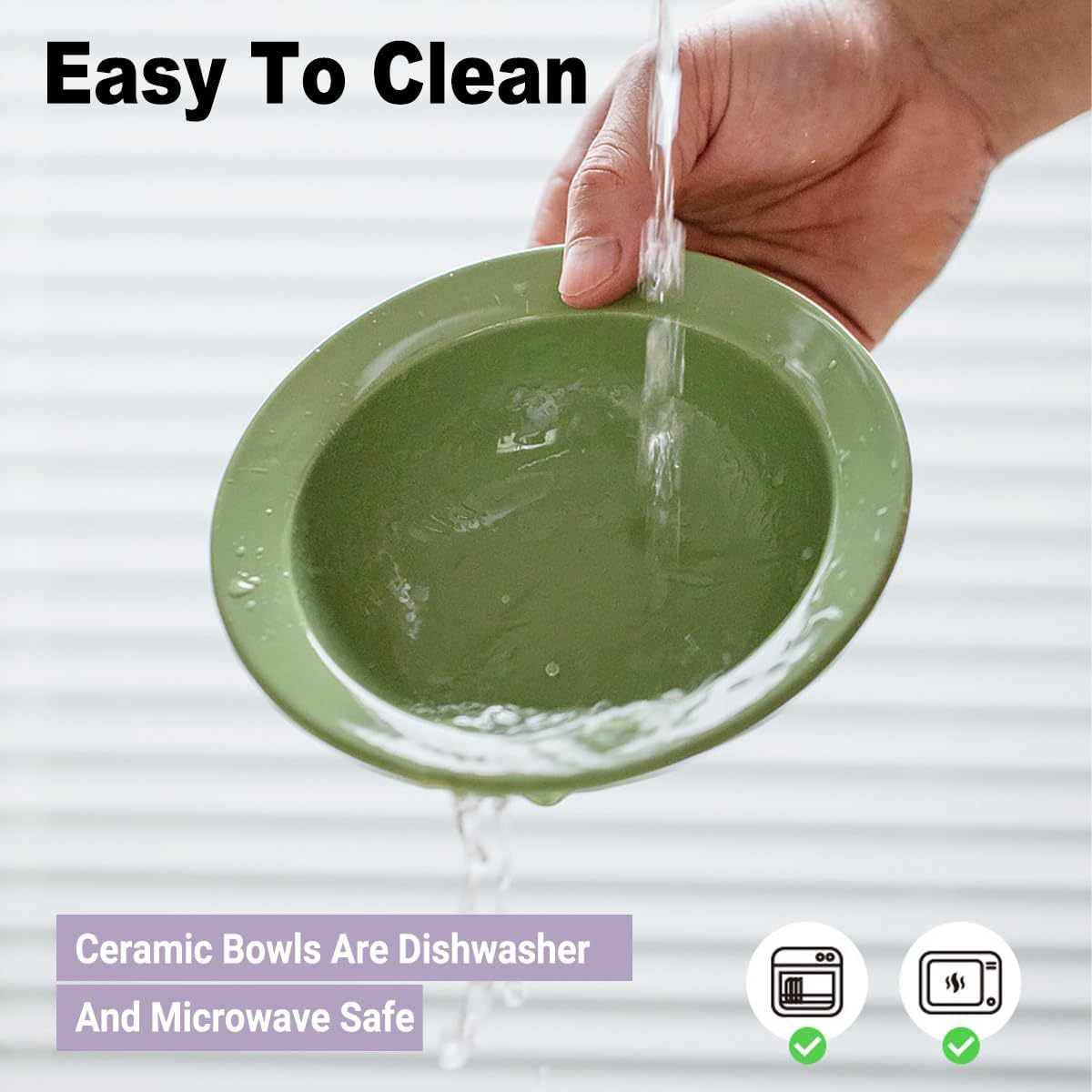 AIMALL Ceramic Double Cat Bowl with Adjustable Tilt, Elevated Pet Feeder for Cats and Small Dogs, Anti-Knock Food and Water Bowls, 12.4 X 6.18 Inches, Pink or Green - Green image number 5