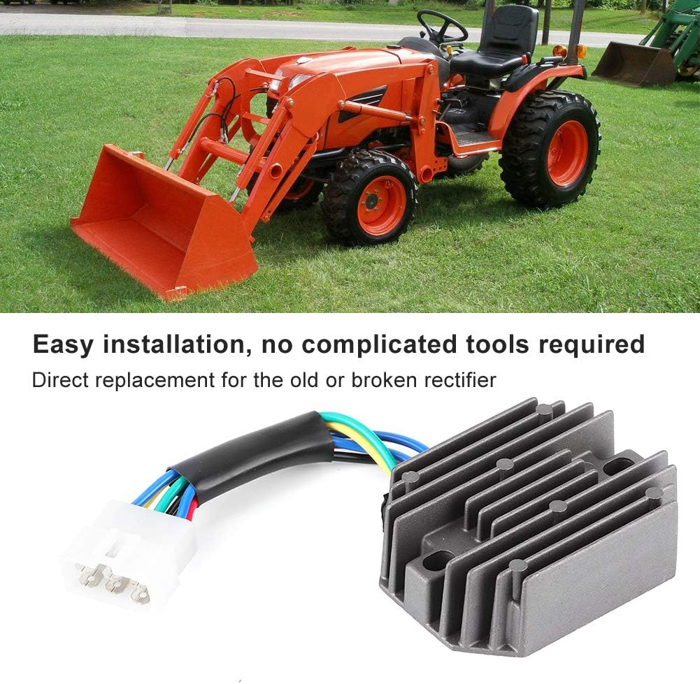 Xtevu 185530 RP201-53710 - Motorcycle Voltage Regulator Rectifier - Compatible with Grasshopper 1822D 718D 721D 721G - Motorbike Accessories image number 6