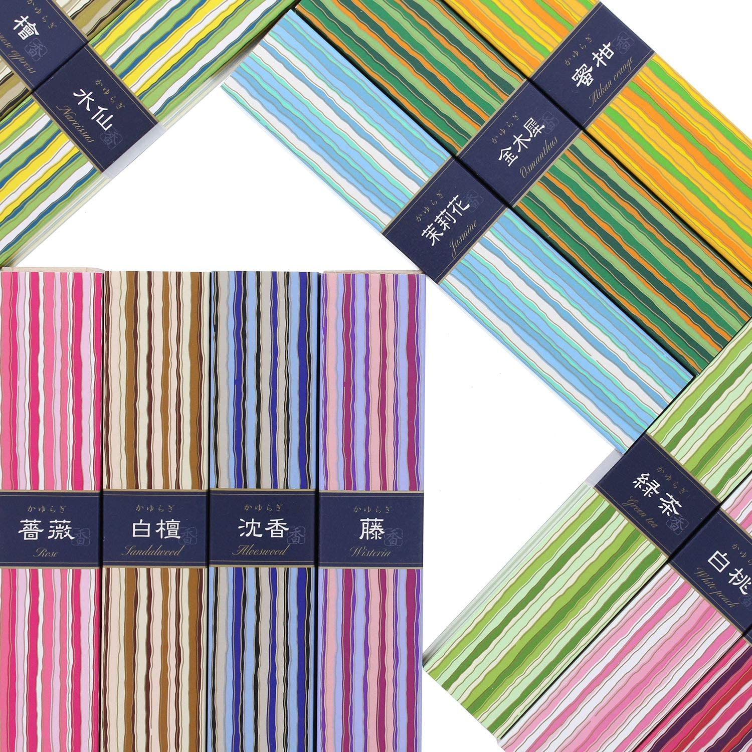 Nippon Kodo Itchuragi Sandalwood with Incense Stand, White, Single Item, 40 Pieces (X1)