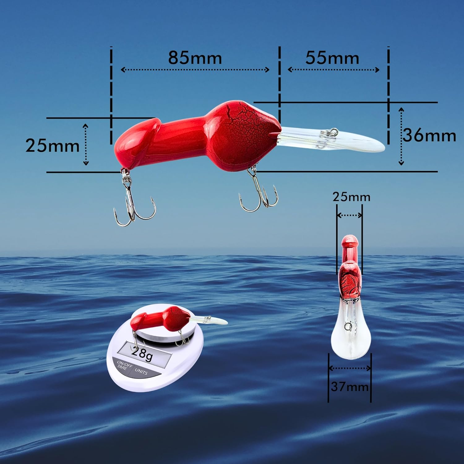 Whistytwig'S Novelty Deep Diving Crankbait - the Ultimate Fishing Lure for Freshwater and Saltwater - Perfect for Bass Fishing - Out for a Laugh but Also Catches Fish