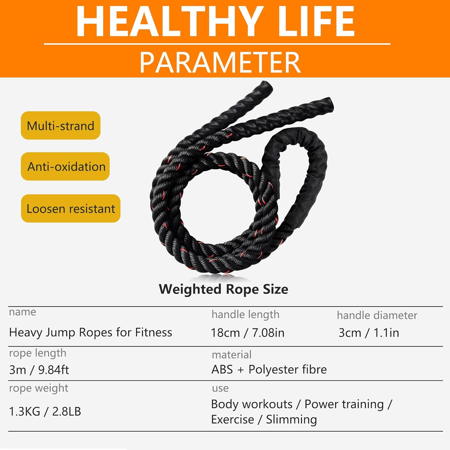 TOORGGOO Springseil, Gewichtetes Springseil F&uuml;r M&auml;nner Und Frauen image number 6