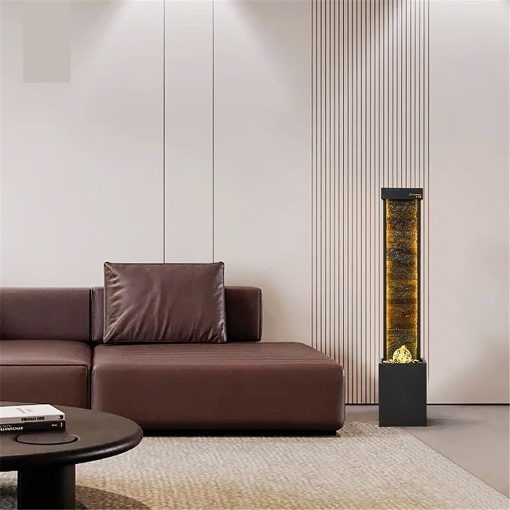 Outdoor Fountain Modern Luxury Flowing Ornaments Attract Wealth, Living Room, Office Decoration, Floor to Ceiling Water Curtain Wall, Circulating Fountain image number 3