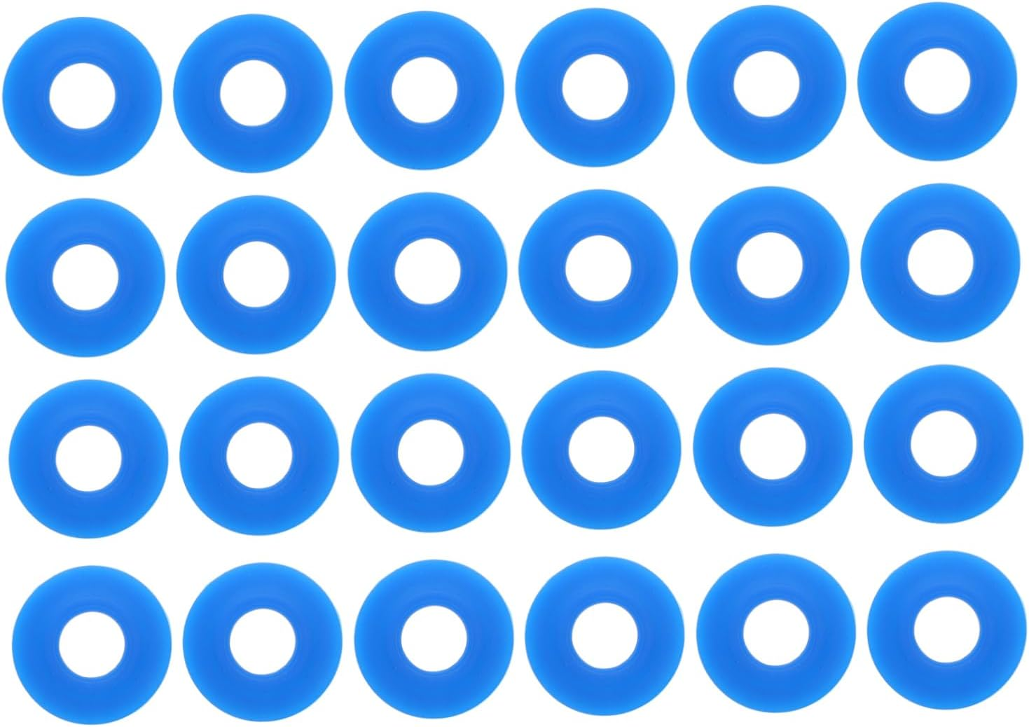 Cabilock 24Pcs Silicone Water Bottle Gasket Seal Rings Swing Flip Bottle Replacement Lid Rubber Sealing Stopper Caps for Wine and Home Brewing Kitchen Use
