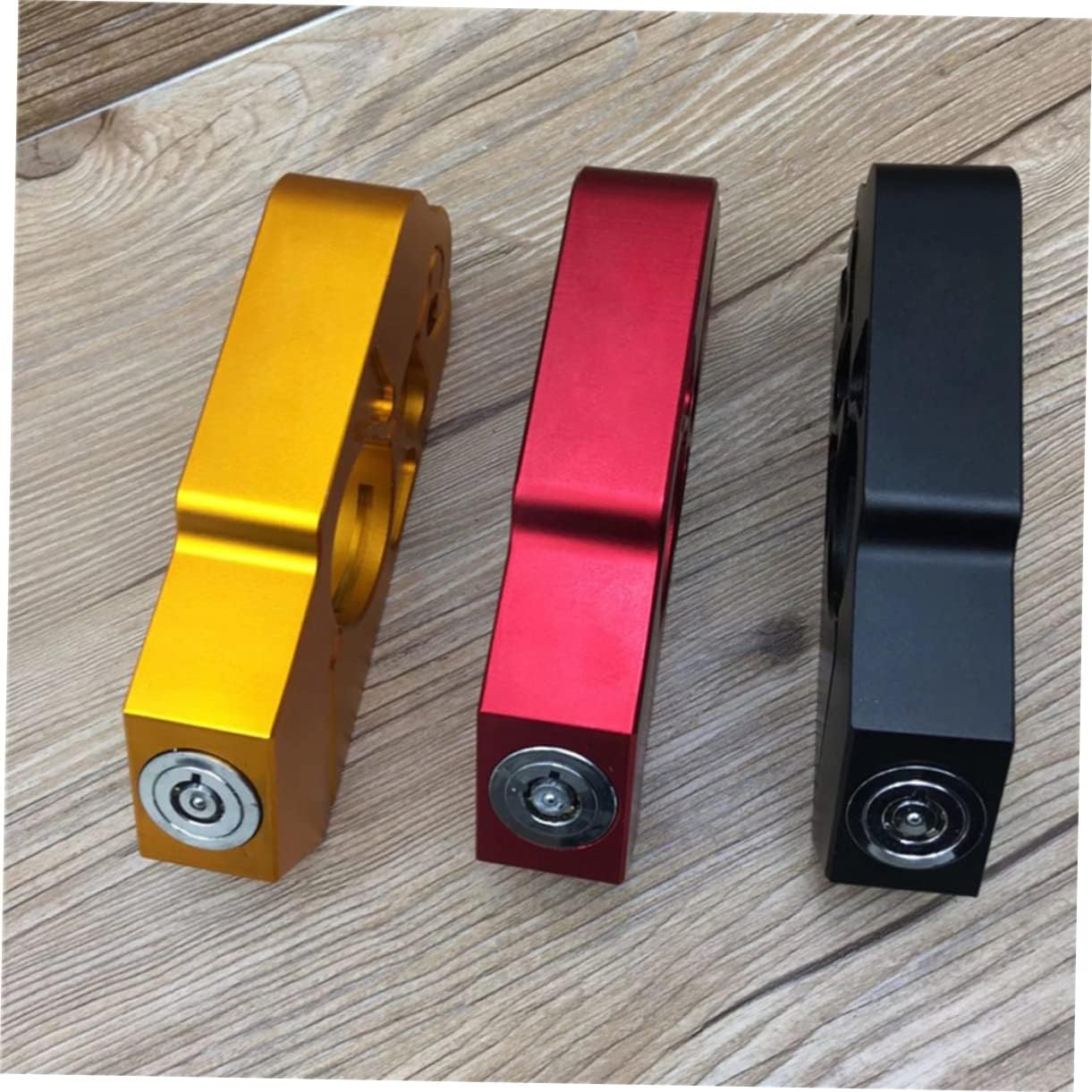 Mikinona CNC Aluminum Alloy Motorcycle Handlebar Lock Theft Device for Scooters and Atvs Lightweight and Compact Design for Securely Locking Moving Parts