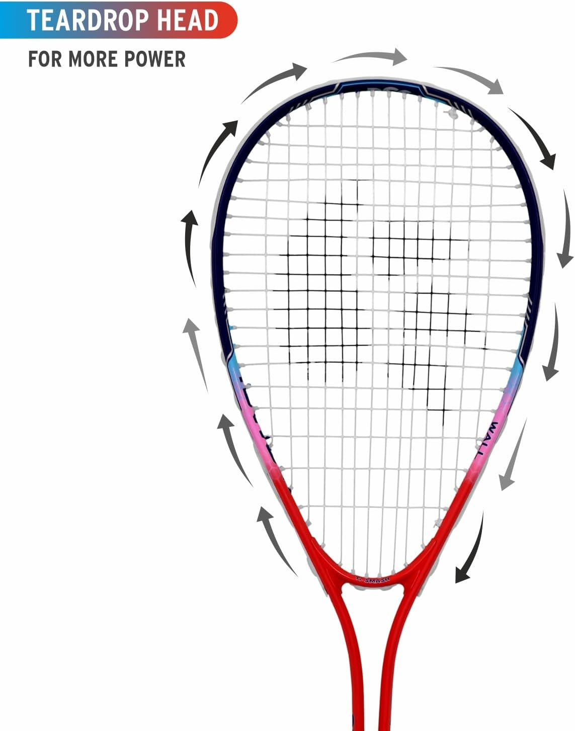 DSC Ti Smash Aluminium Squash Racquet image number 4