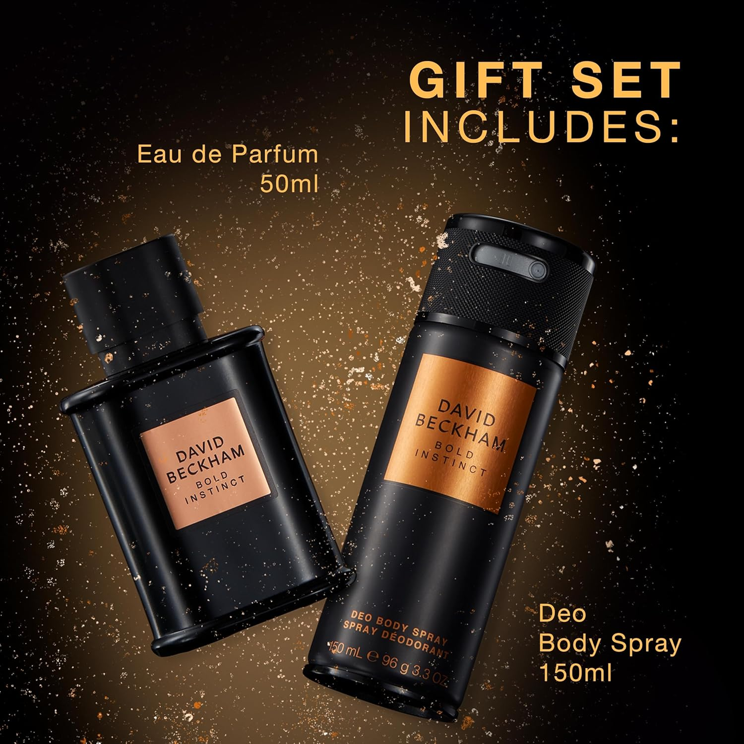 David Beckham Bold Instinct Eau De Parfum and Deo Body Spray Gift Set for Men, Woody Aromatic Fragrance, 50Ml, 150Ml image number 2