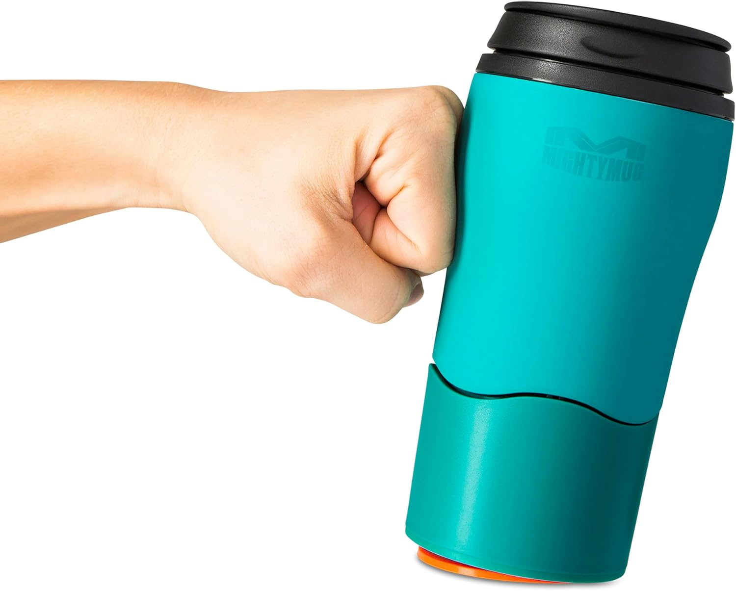 Mighty Mug Plastic Travel Mug, No Spill Double Wall Tumbler, Cold/Hot, Cup-Holder Friendly, Dishwasher Safe, (Teal, 12Oz) image number 5