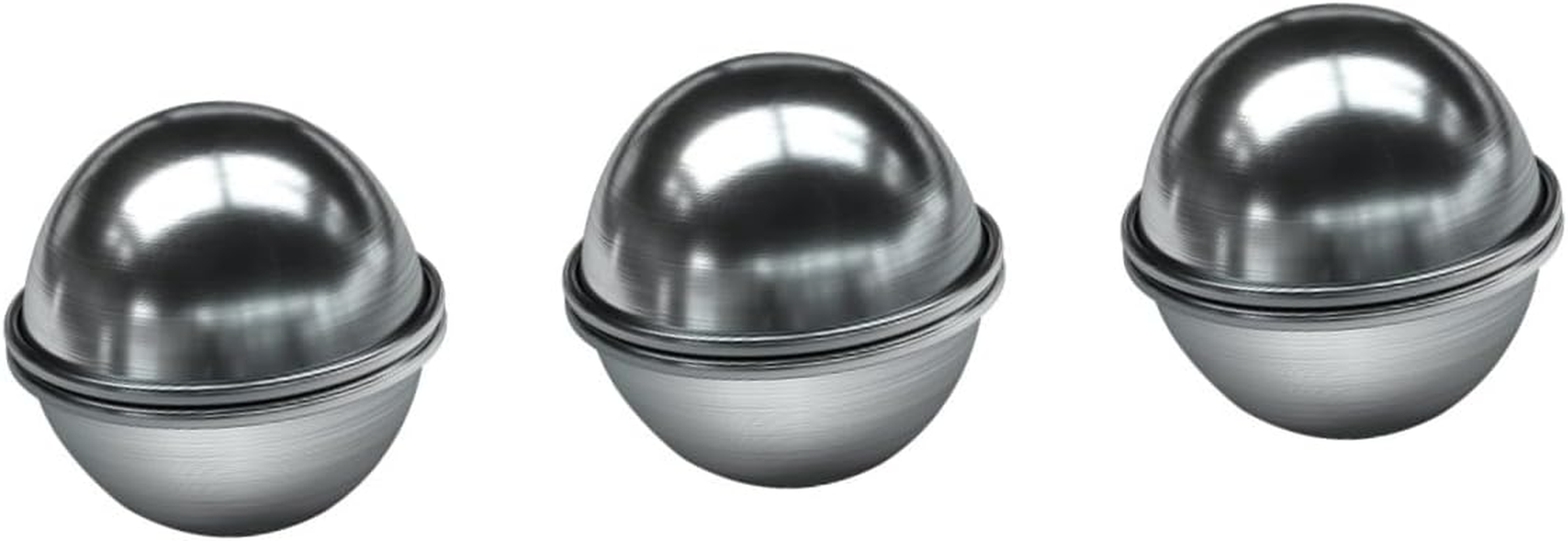 COHEALI 6Pcs Ergonomic Metal Bath Ball Mold Soap Molding Kit Safe for Cheese Mousse