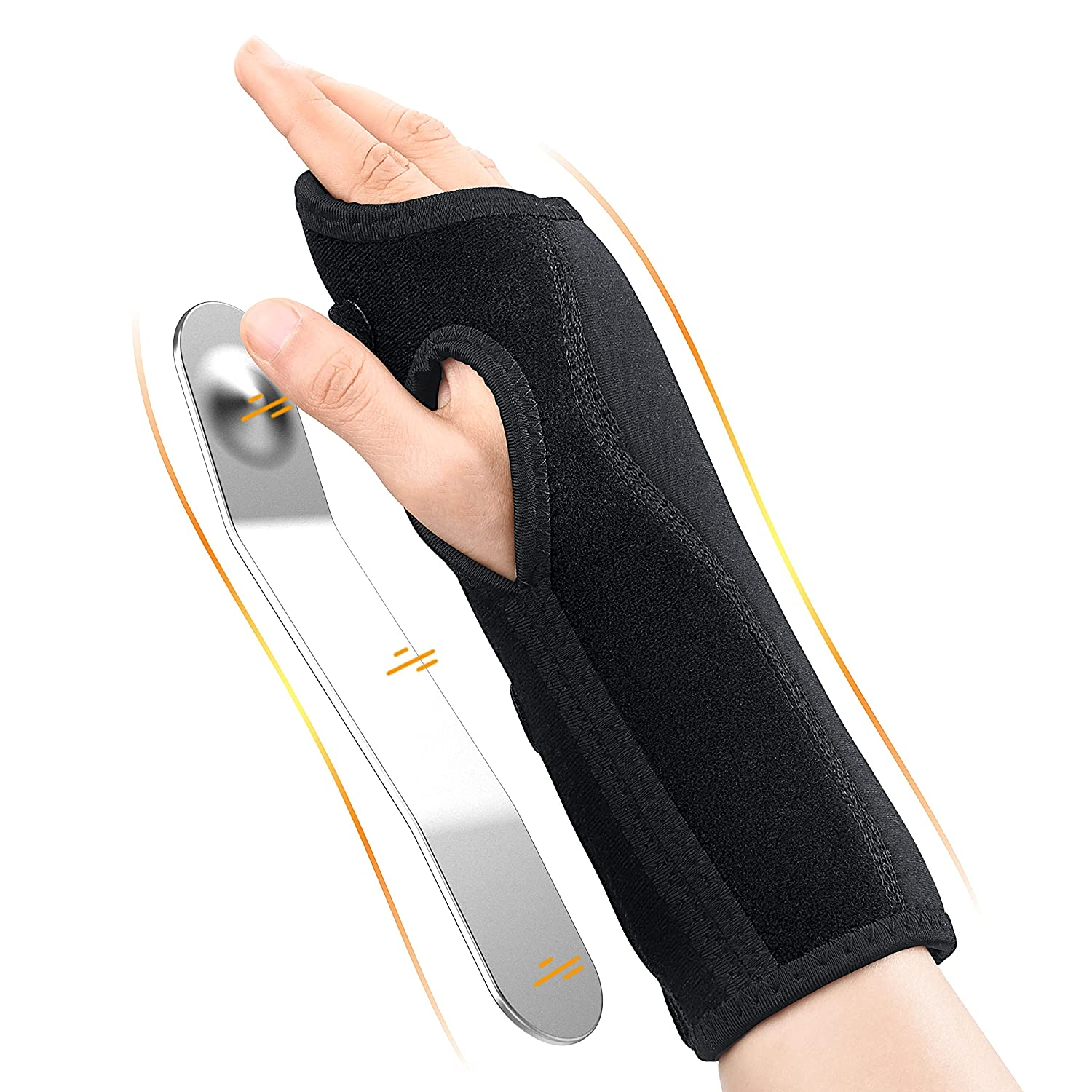Updated 2021 Wrist Brace for Carpal Tunnel, Night Sleep Wrist Support Brace, Wrist Splint, Great for Wrist Pain, Sprain, Sports Injuries, Joint Instability, Suitable for Left and Right Hands image number 1