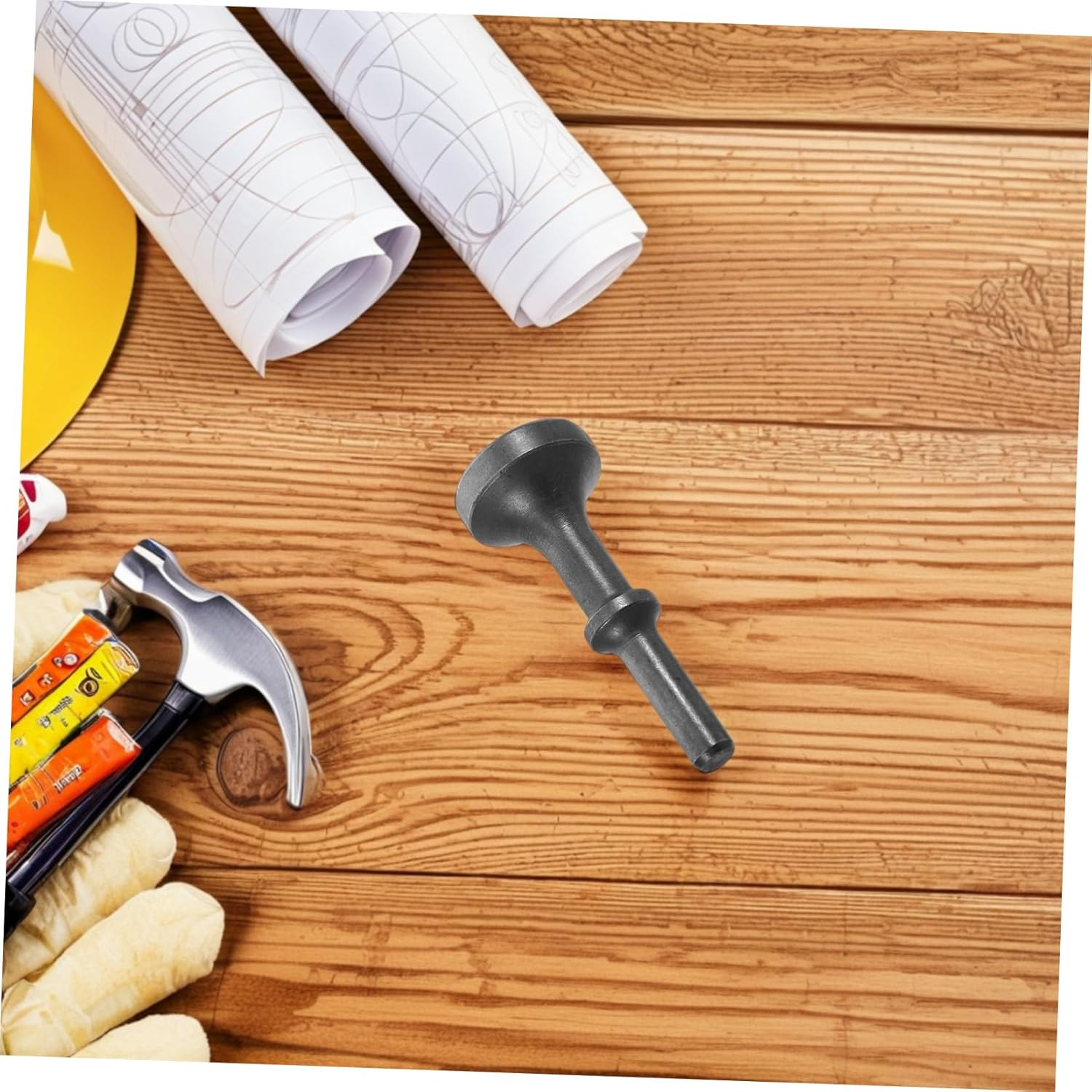 OSOLADY Air Hammer Pneumatic Chisel Bits Industrial Air Chisel Hammer Bits with Curved Surface Head for Automotive and Tire Repair Smoothing Tool image number 4