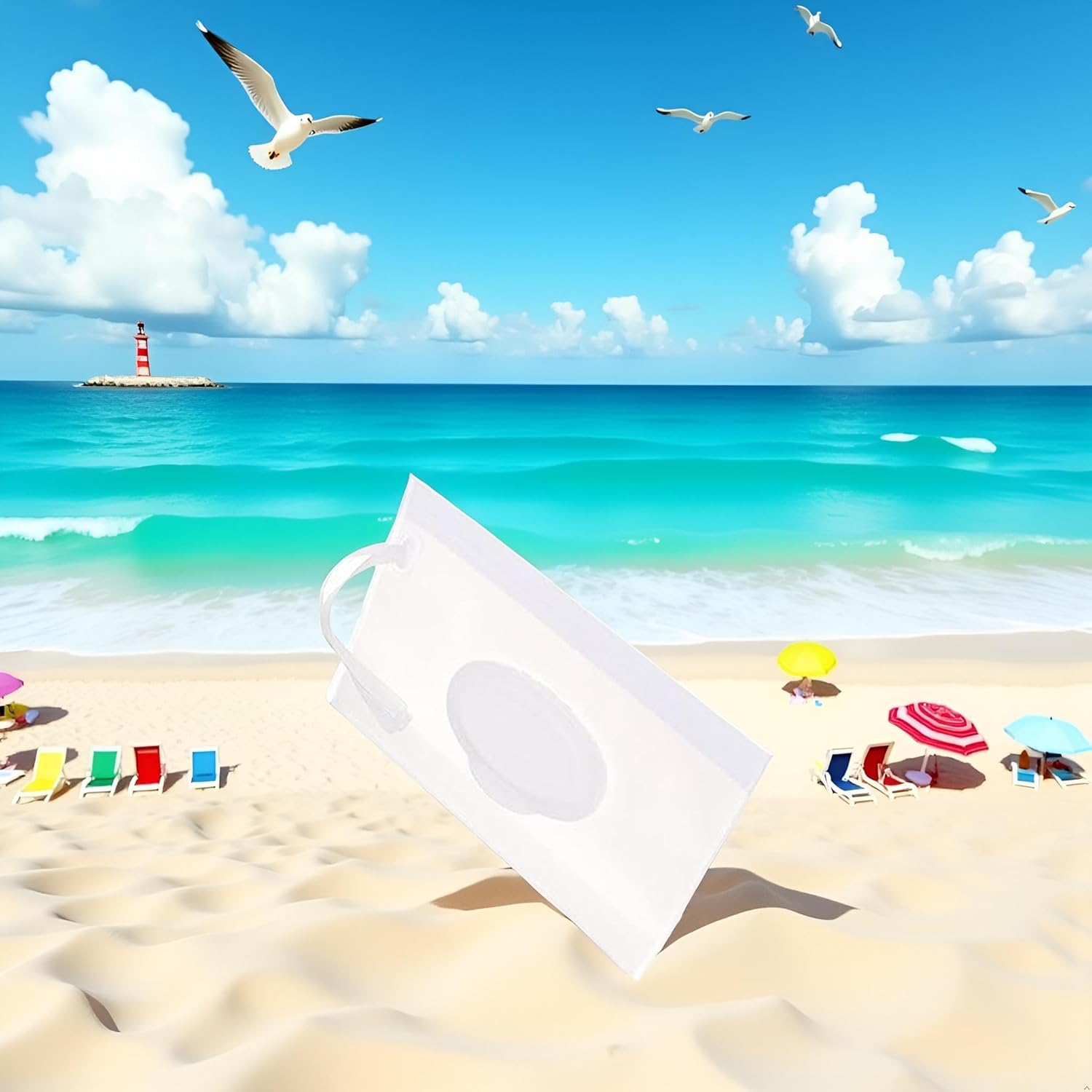 Baby Wipe Case Travel Holder Keeps Wipes Moist Set of Wet Wipes Holders Travel Wipes Case Cases Portable Travel on the Go Refillable Dispenser Container Waterproof Wipe Container with Sealed Zippe image number 3