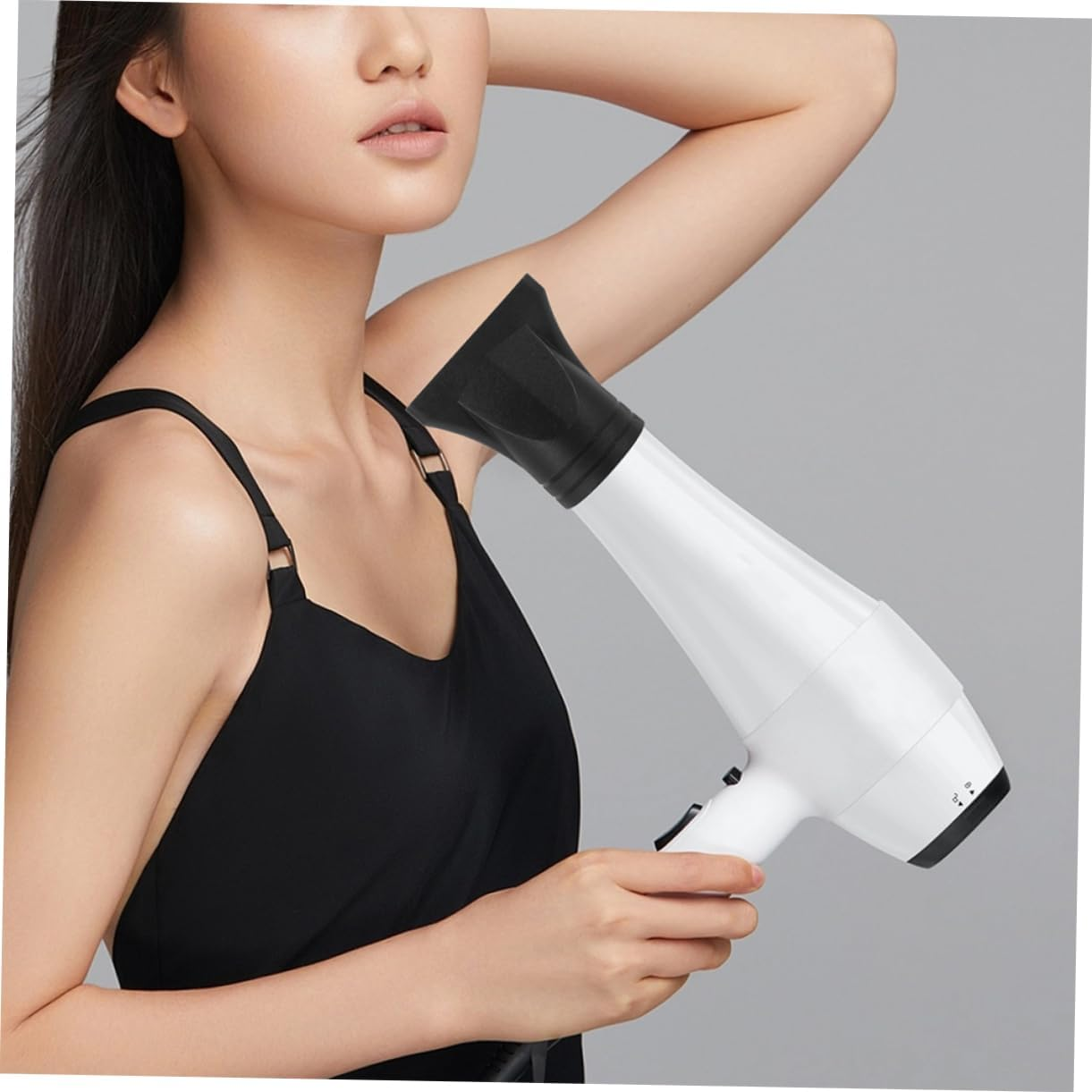 DEARMAMY 4Pcs Universal Hair Dryer Attachments Narrow Concentrator and Diffuser Nozzles for Styling Compatible Most Blow Dryers Professional Hair Accessories image number 5