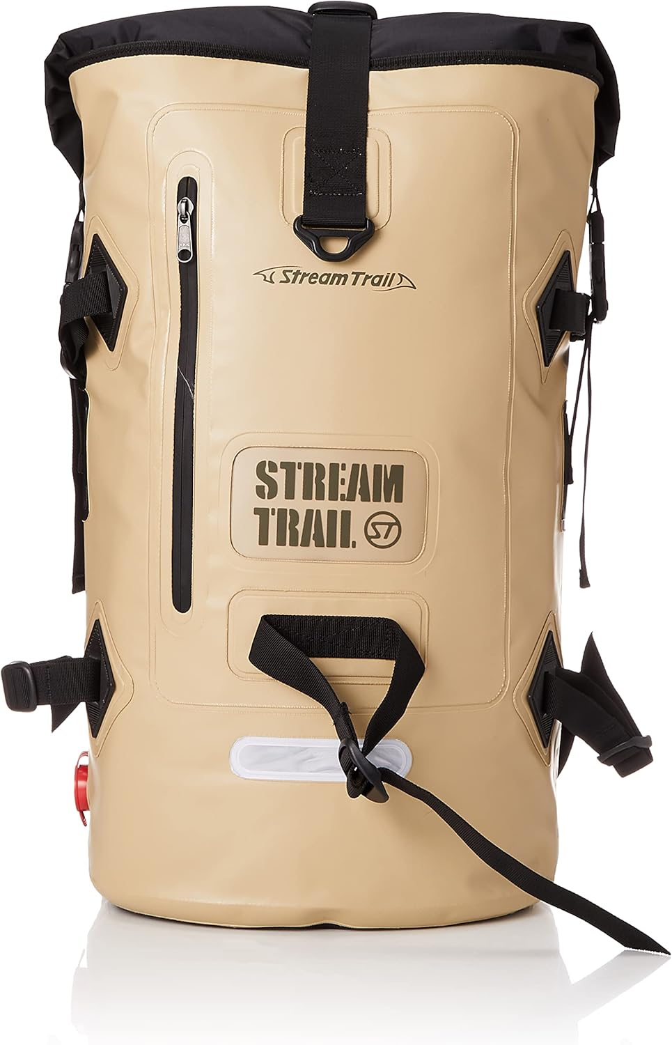 Stream Trail Dry Tank Waterproof Backpack 1.5 Gal (40 L) D2 SAND Large, Beige (Sand), 大 image number 2