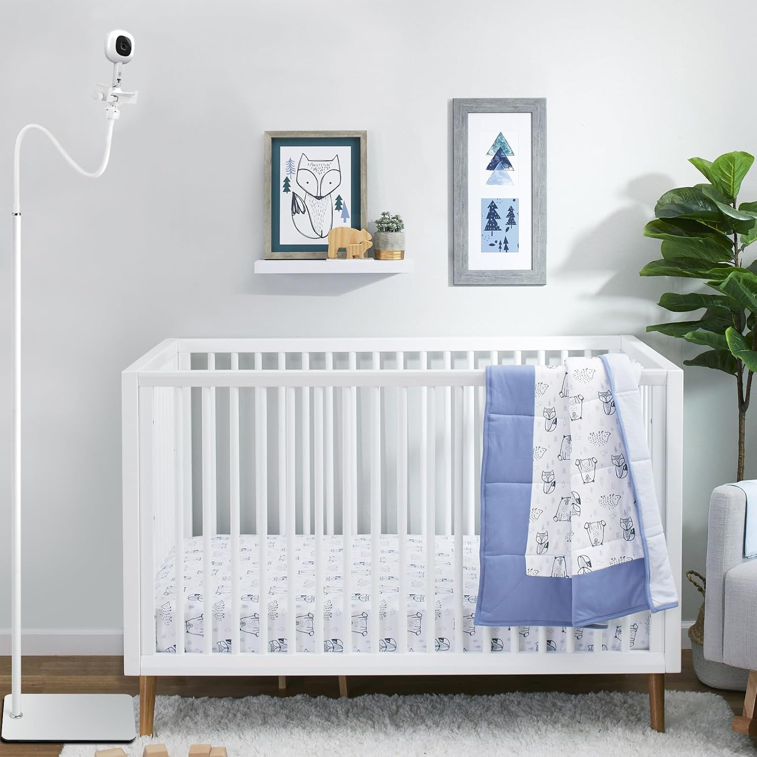 Itodos Baby Monitor Floor Stand Holder for Infant Optics DXR-8 Pro, Motorola,Arlo,Vava,Owlet,Vetch Baby Monitor,Keep Baby Away from Touching,More Safety (IT0160-AB) image number 5