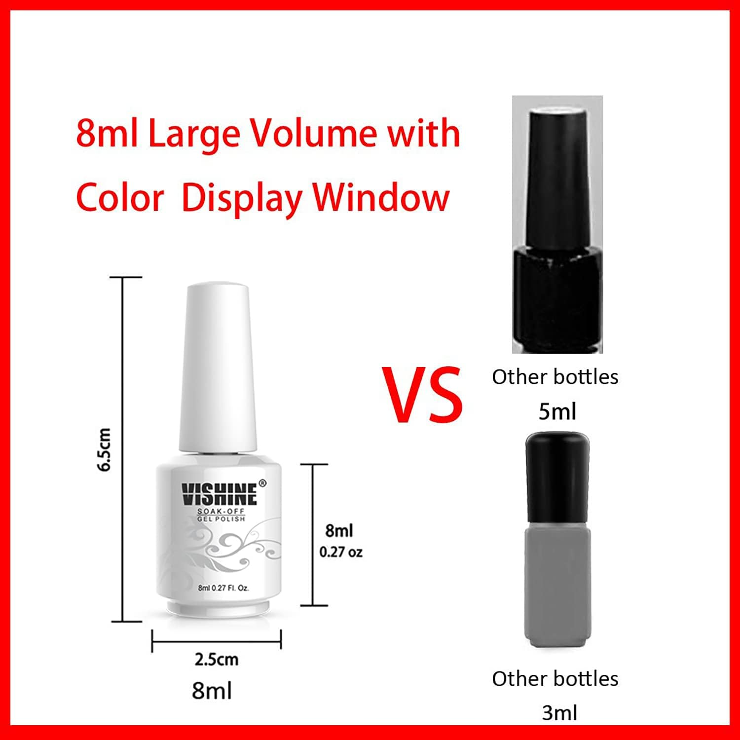 Vishine Gel Nail Polish Kit 12 Color Set, Popular Autumn Winter Gel Colors Collection, Nude Purple Maroon White UV Nail Gel Colors Manicure Set 8Ml Each Bottle image number 5