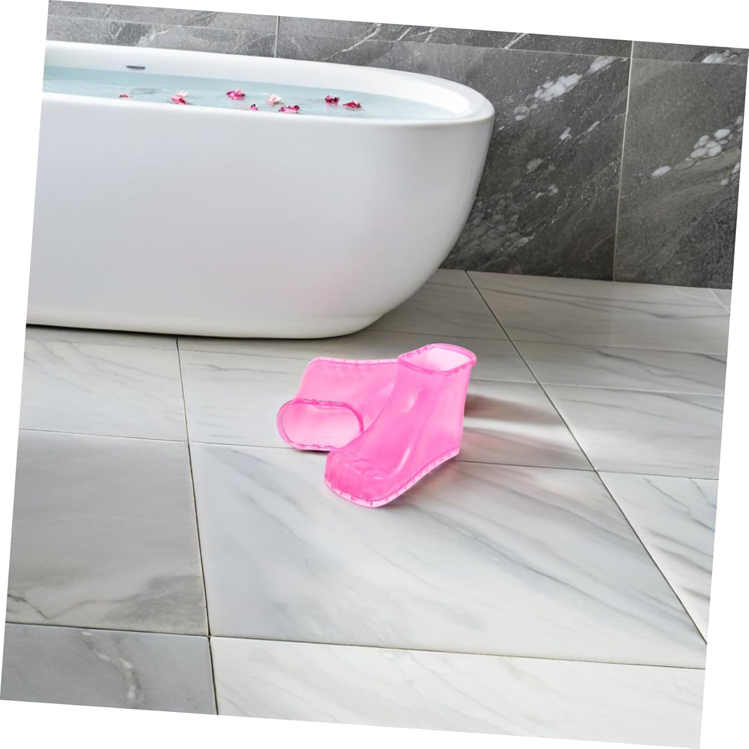 BELLIFFY Foot Bath Shoes Massage Scrubber Comfortable Slippers for Bathroom Use