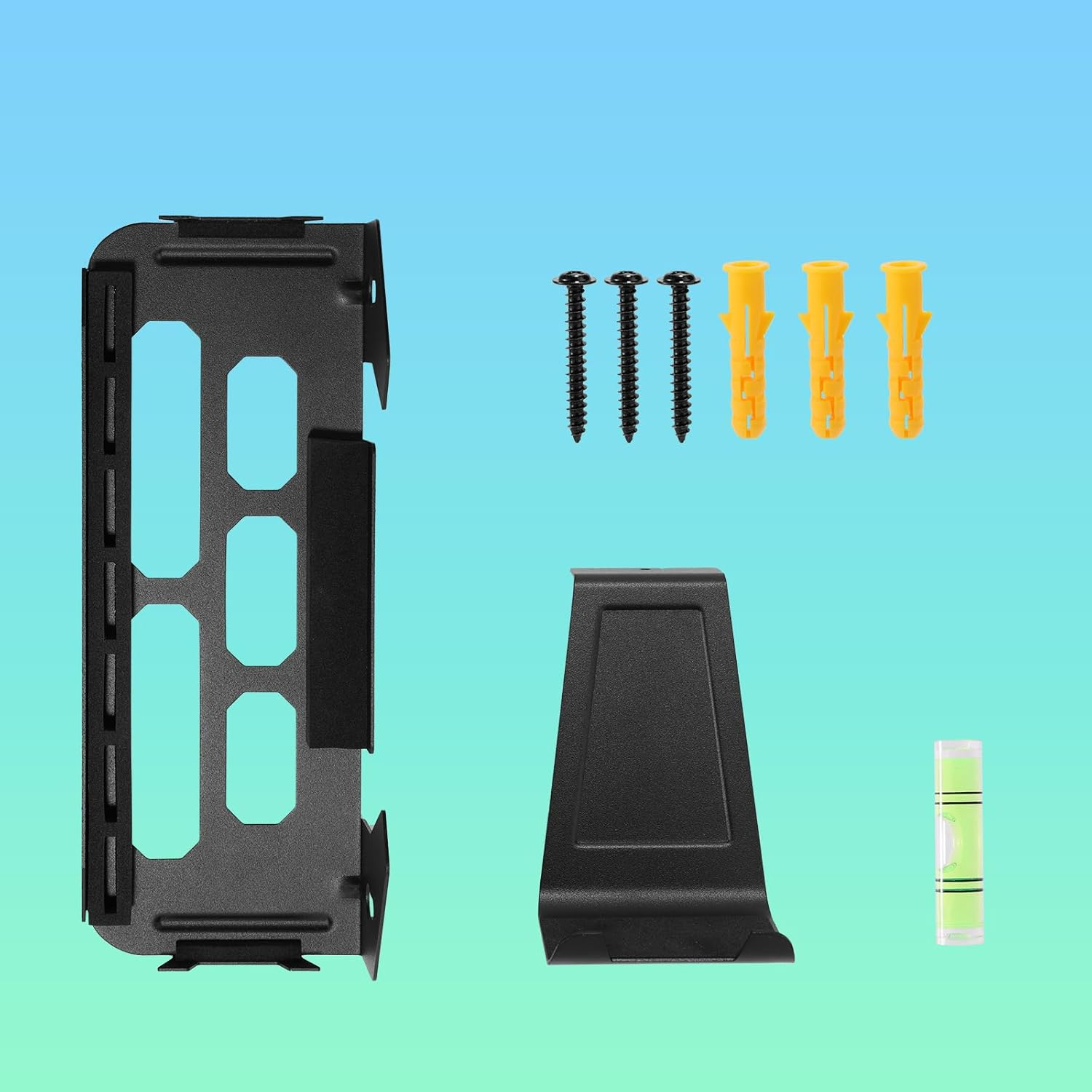 Wall Mount Holder Kit, Metal Storage Shelf Console Controller Organizer Compatible with Switch 2 Wall Mount Kit for Hanging Controller (Black) image number 3