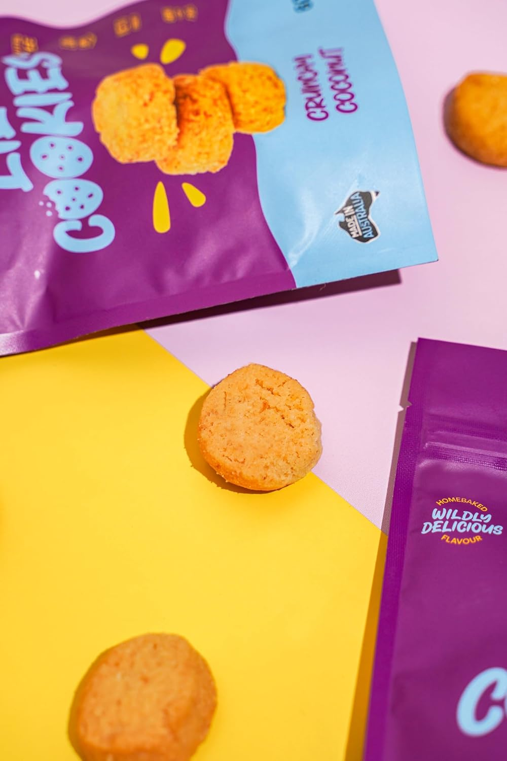 GET YA YUM on - NO-SUGAR-ADDED CRUNCHY COCONUT COOKIES- GLUTEN FREE, LOW CARB, HOMEBAKED BUTTERY FLAVOUR! 220G image number 1