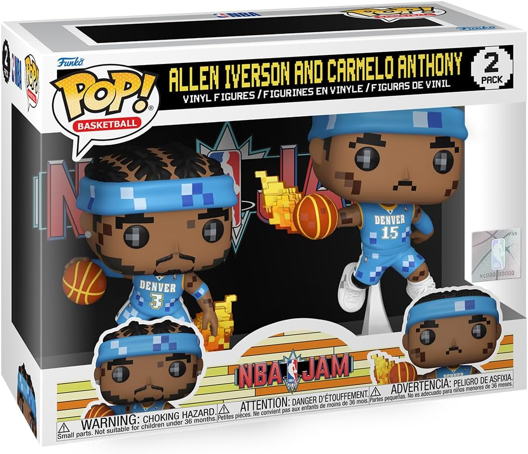 FUNKO POP! NBA JAM: Nuggets - Iverson & Anthony 2-Pack image number 1