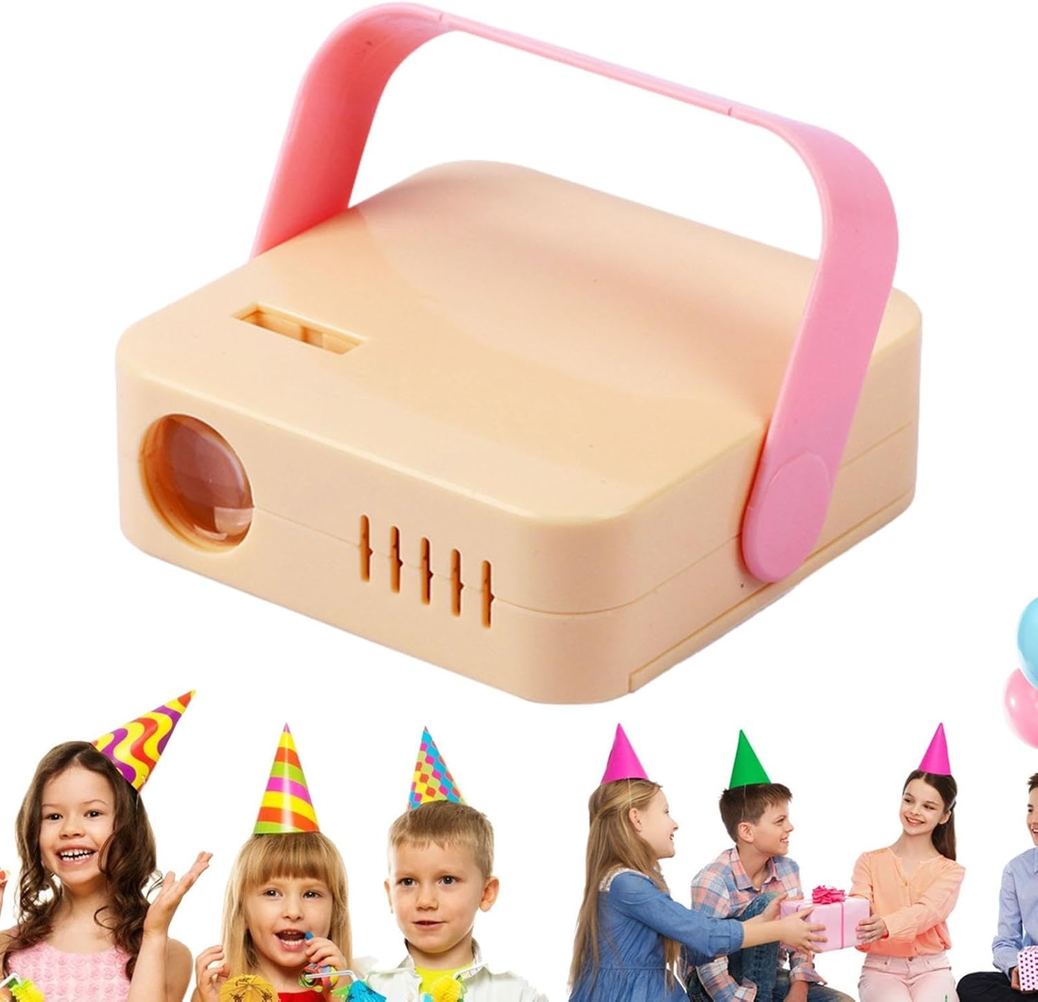 Merry Christmas Projector | Christmas Decorations Light Projector - with Merry Christmas Word Projector Lights for Girl Photo Props Handle Design image number 2