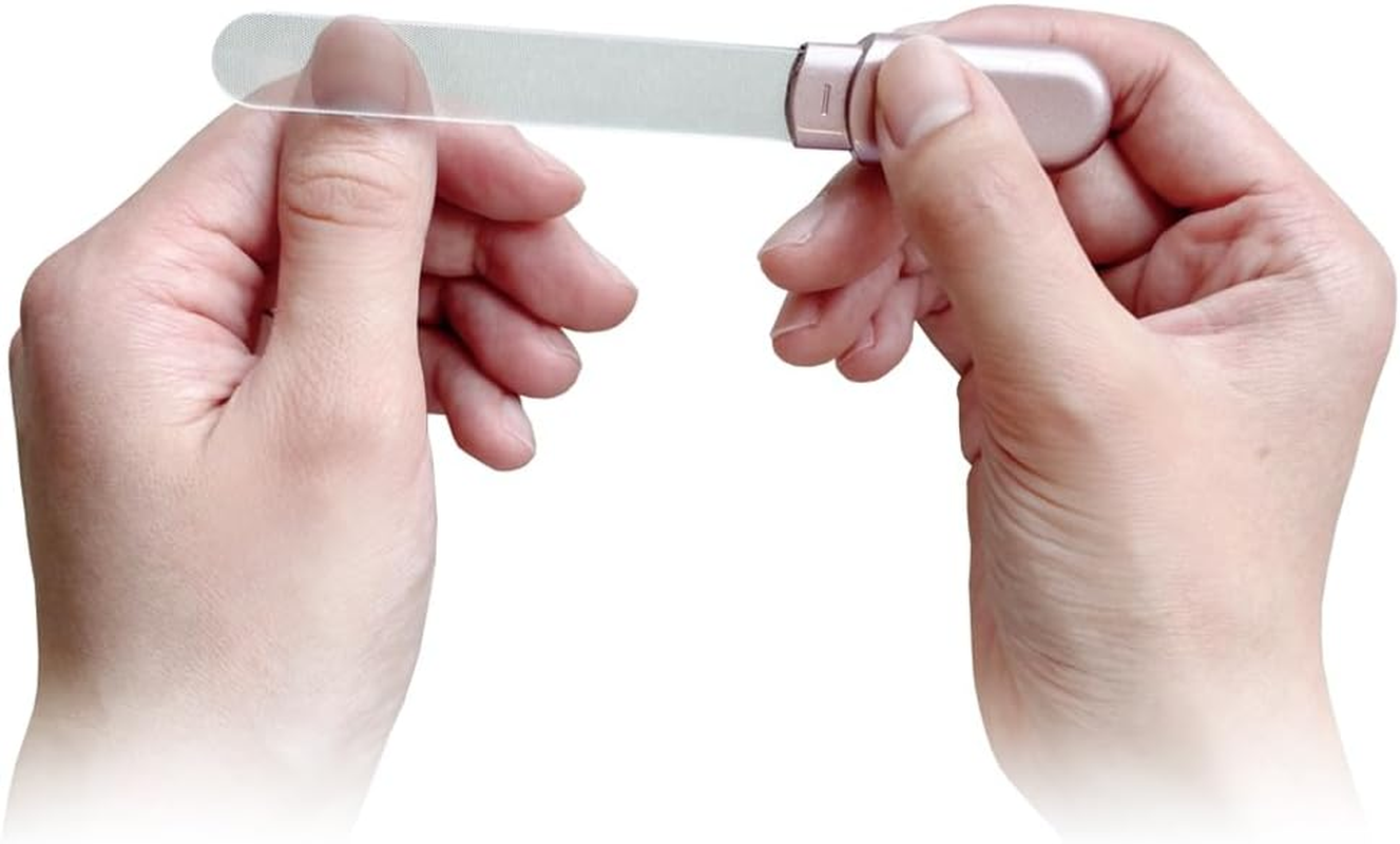 Rooro TULULU Glass Nail File, Vine, Washable, Case Included image number 4