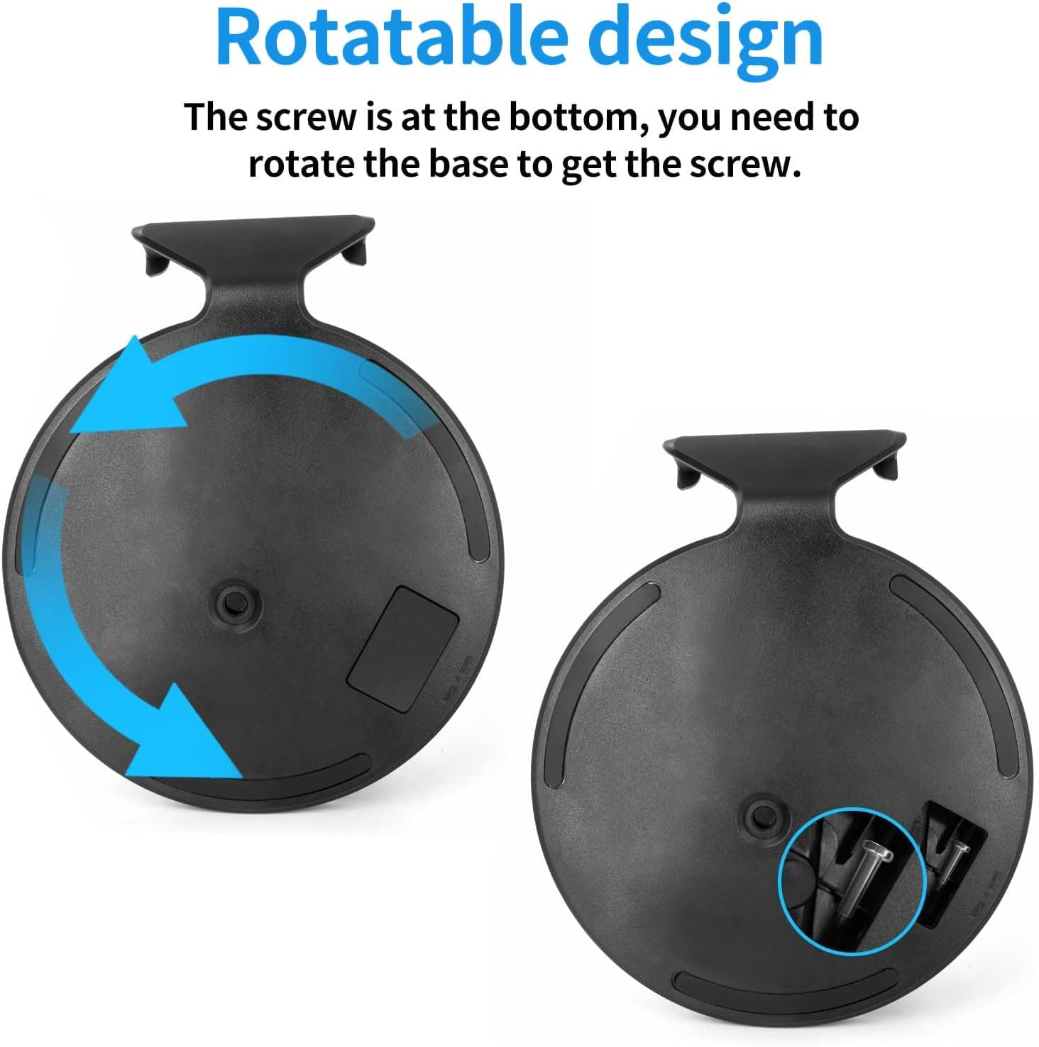 Lyvixora Replacement Vertical Stand for PS5, Compatible with Playstation 5 Console Digital Edition and Disc Version, Durable and Stable Mount Base with Screw image number 2