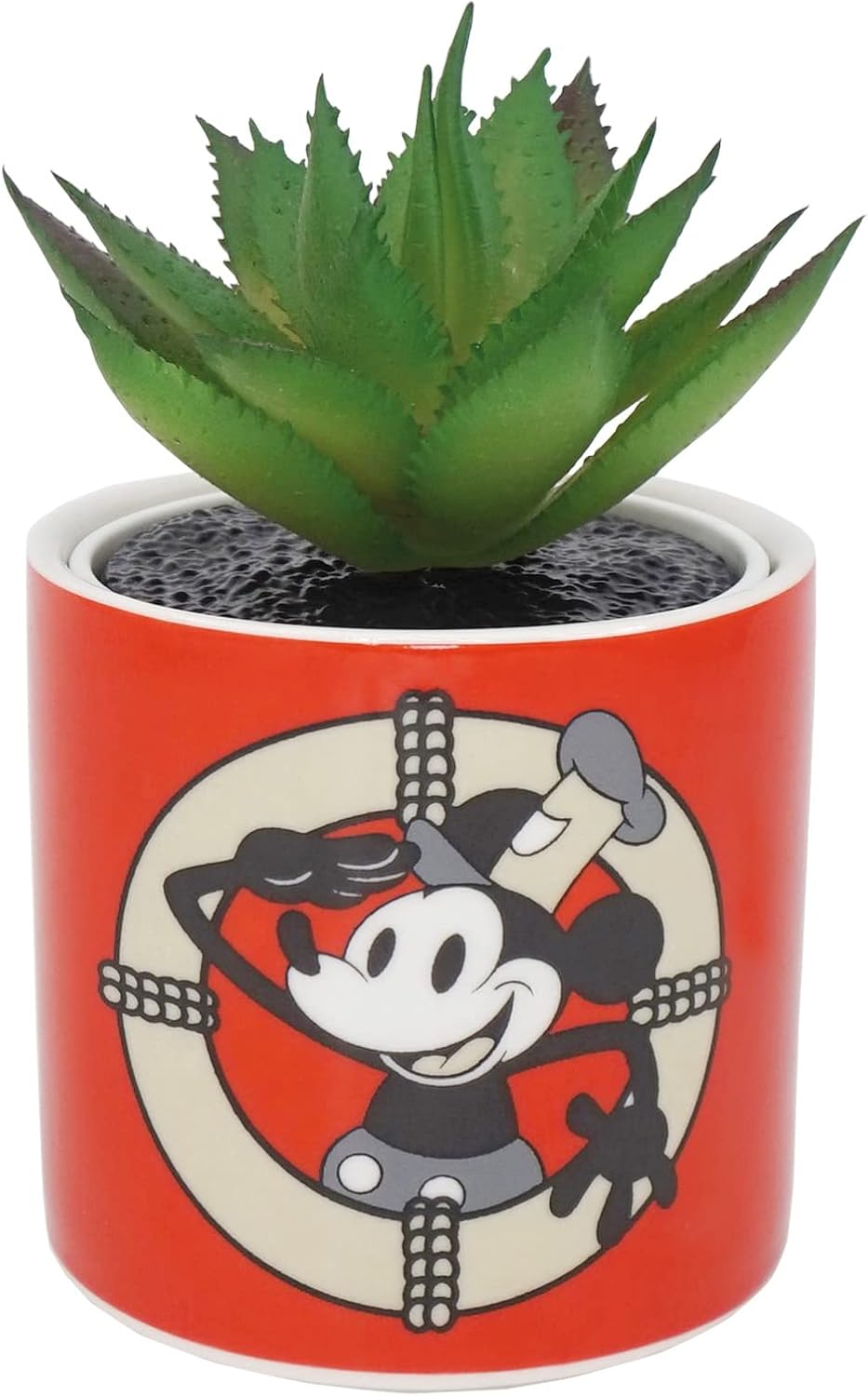 Disney Mickey Mouse Planter with Faux Plant