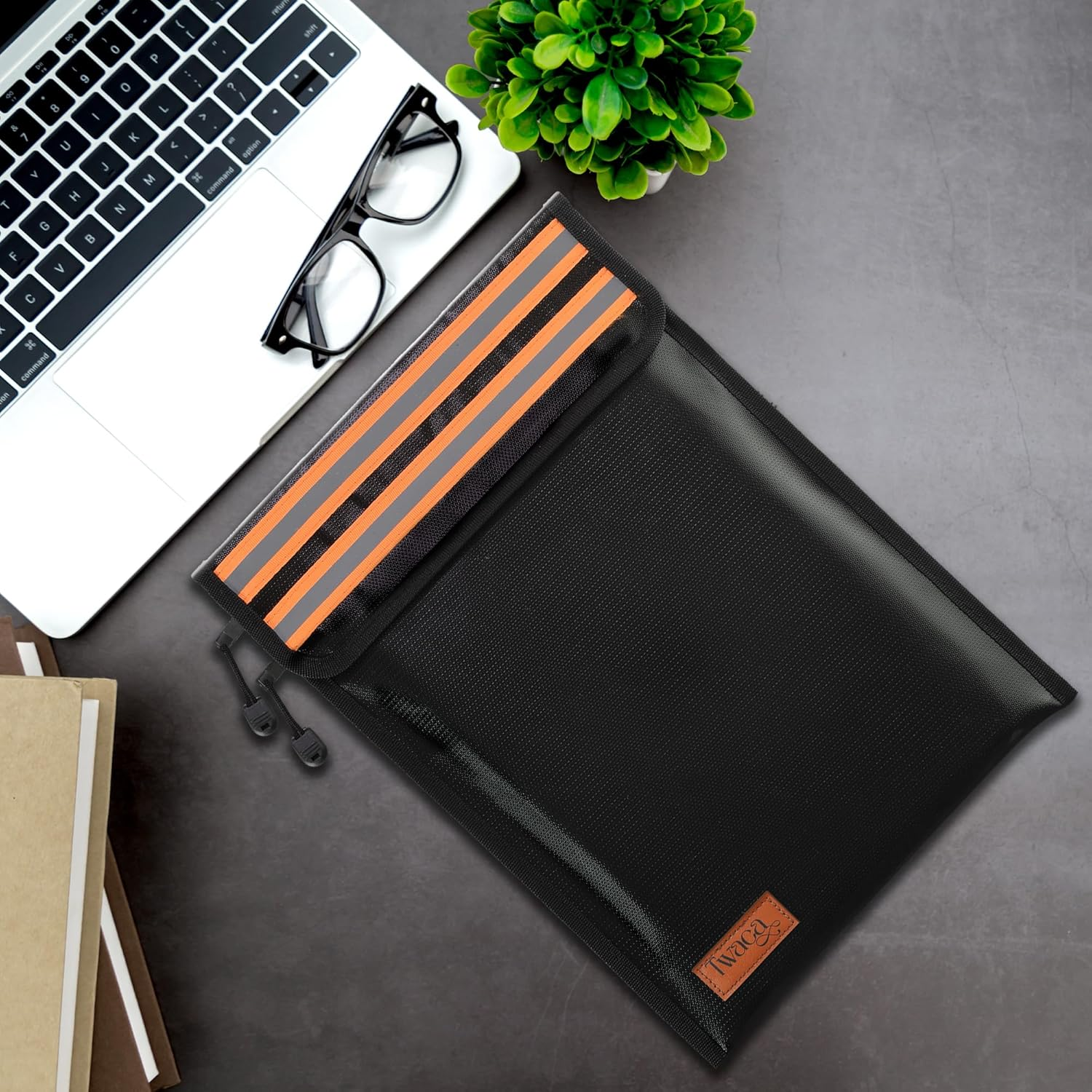 100% Aussie Owned - Twaca- Fireproof Document Bag and Money Bag Combo, Fire Protection for Legal Documents Jewelry, Firesafe Envelope for Money, Passport and Cards image number 5