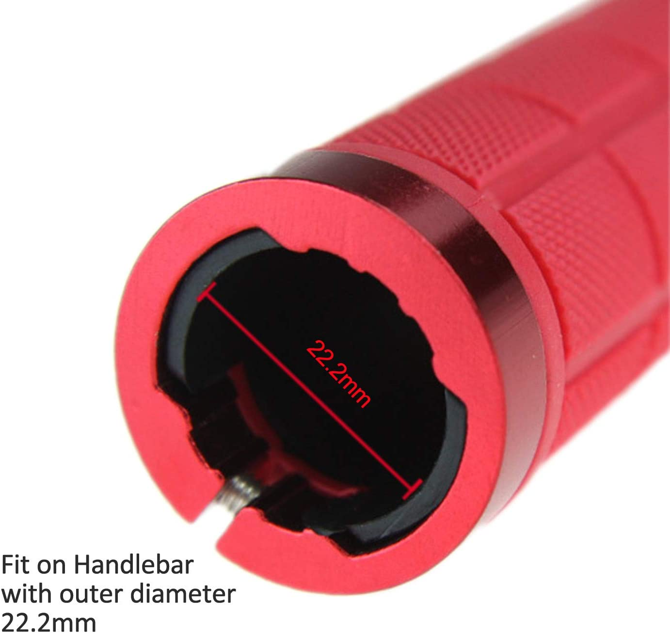 PLATT Bike Handlebar Grips Rubber Comfortable Bicycle Handle Grip for MTB/BMX with Plastic End Caps - Yellow image number 5