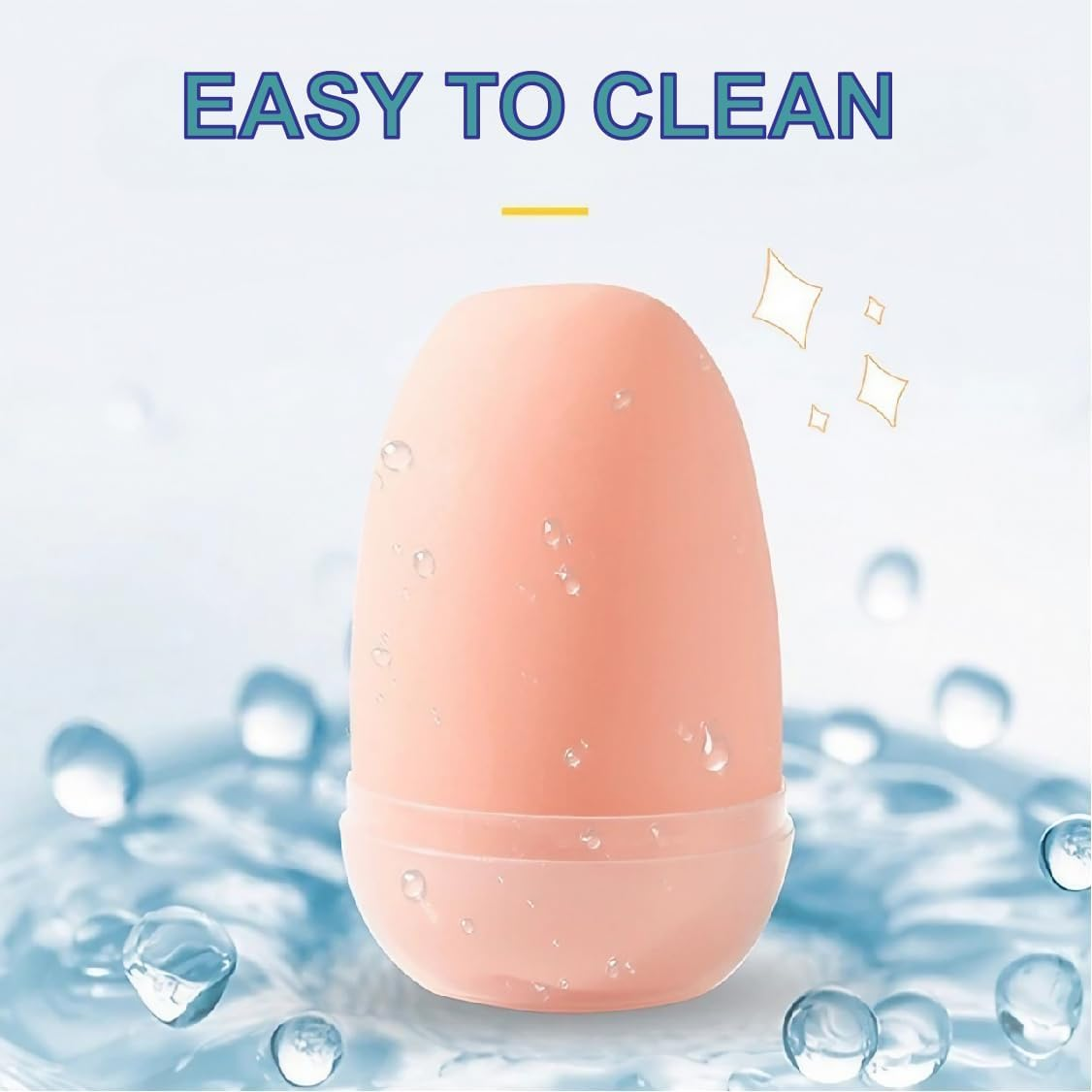 ZERKOR EGG Male Masturbator Sex Toy for Men, Flesh Realistic Textured Anus Male Stroker Light Male Sex Toys, F*Ck and Suck Mouth Cup, Soft Compact Egg for Gay and Straight Men image number 1