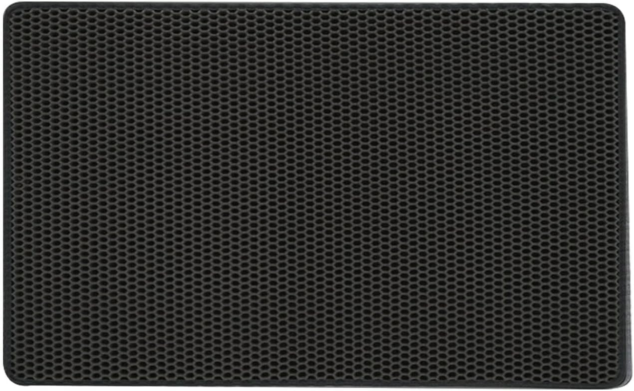 Best Answer Cat Sand Mat Sand Removal Mat Petite Black 11.8 X 17.7 Inches (30 X 45 Cm) Toilet Mat for Cats Folding Dog Cat Sand Mat Shatterproof Cat Toilet Supplies Pet Double Layer Anti-Slip Mat Easy
