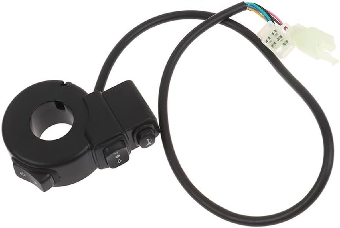 Brake Fog Light Switch for 22Mm Dia Handlebars Motorbike 3 In1 Motorcycle Switch Electric Bike Scooter ATV Quad Light Turn Signal Horn On/Off Button image number 4