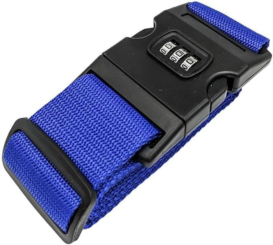 AIMALL Luggage Strap Code Password Travel Suitcase Secure Lock Safe Nylon Packing Belt, Adjustable Nylon Packing Belt, Durable Suitcase Security