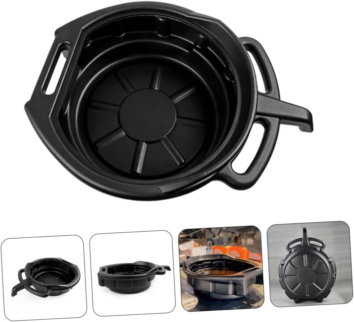 MUCKLILY Sturdy Pe Material Oil Pan 10L Waste Oil Container for Car Engine Repair image number 3