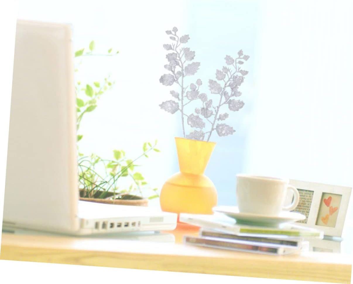 Christmas Glitter Leaves Faux Leaf Ornaments 10Pcs Holiday Decoration Home Party image number 2