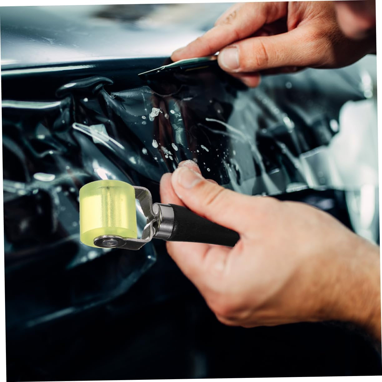 ASAKKURA Soundproof Silencer Car Sound Deadener Roller for Automotive Interior Noise Control Vehicle Sound Insulation Tool Application Wheel