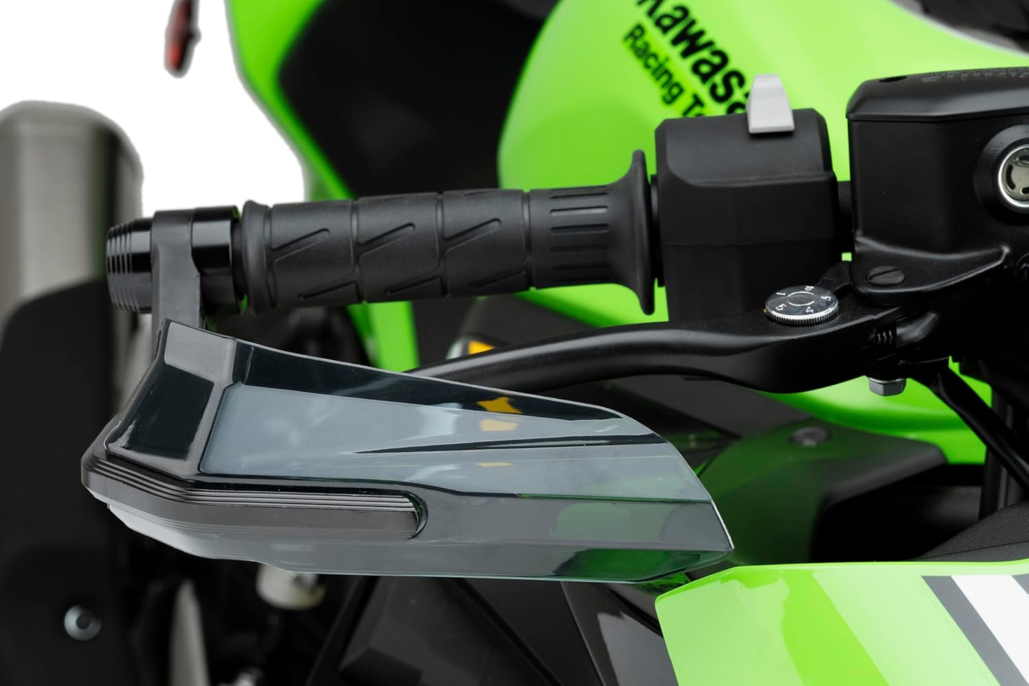 Puig 22057N Avant Handguards, Set of Handguards with M8 Screw and Smoked Deflector, Aerodynamic Design, Protection against Impacts and Weather, Ideal for Trail Bikes and Road Adventures, Black image number 1