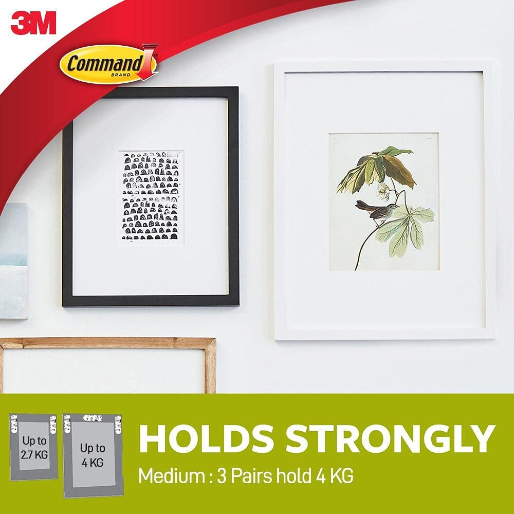 Command 17201 Picture Hanging Strip, Medium, White (Pack of 4) image number 5