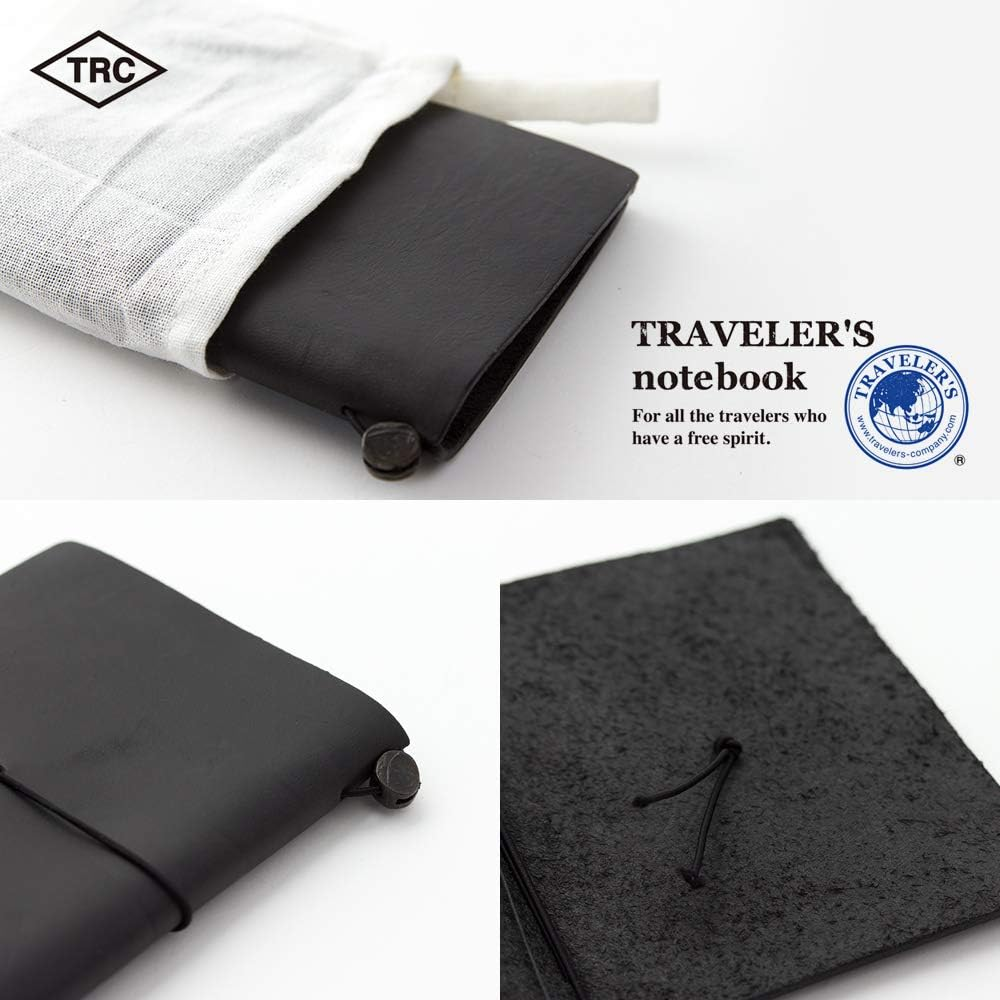 DESIGNPHIL 15026006 Midori Traveler'S Notebook, Passport Size, Black image number 4